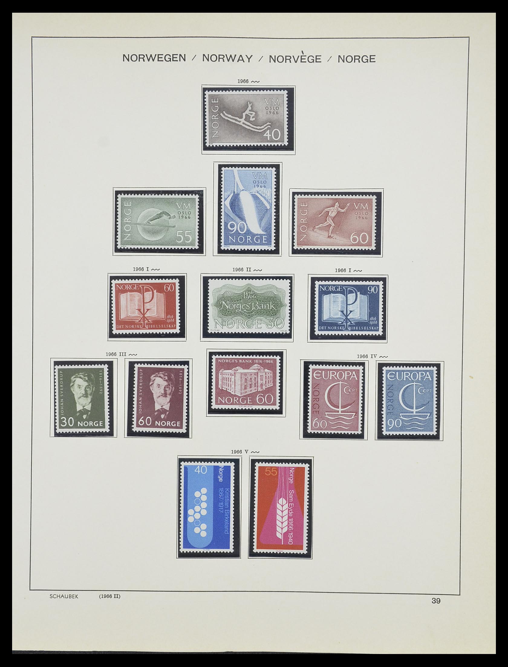 33872 021 - Postzegelverzameling 33872 Noorwegen 1878-1995.