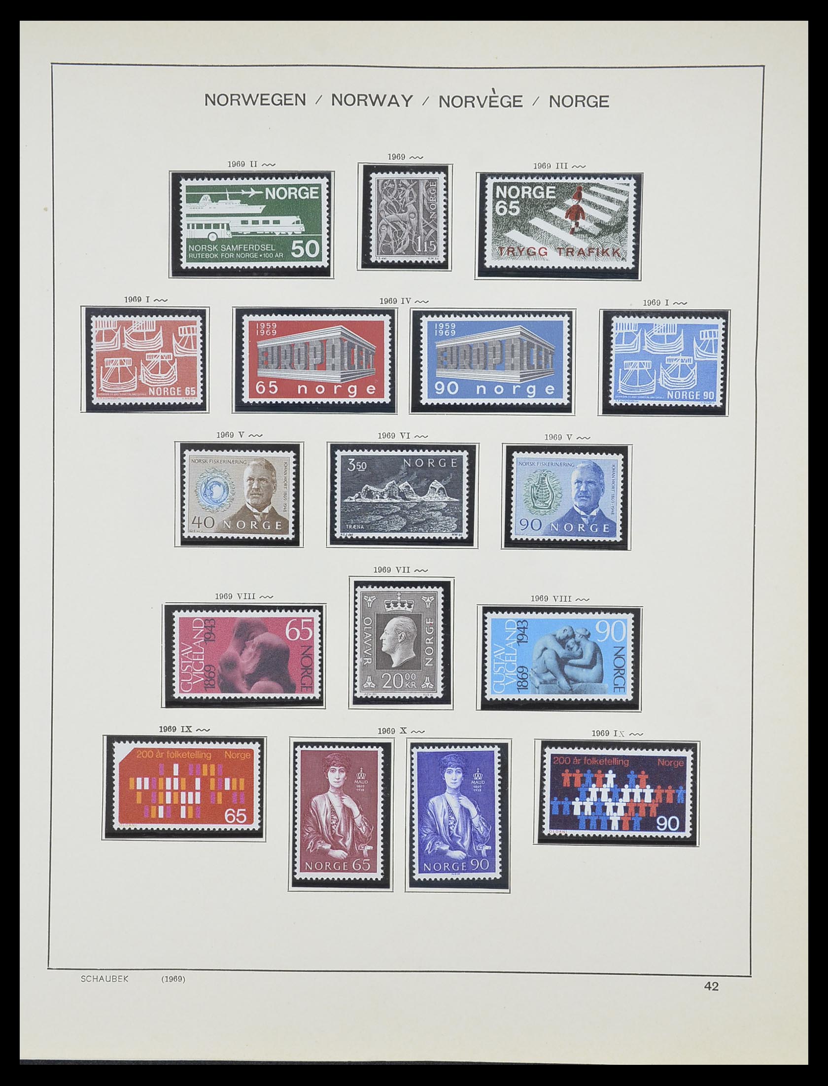33872 024 - Postzegelverzameling 33872 Noorwegen 1878-1995.