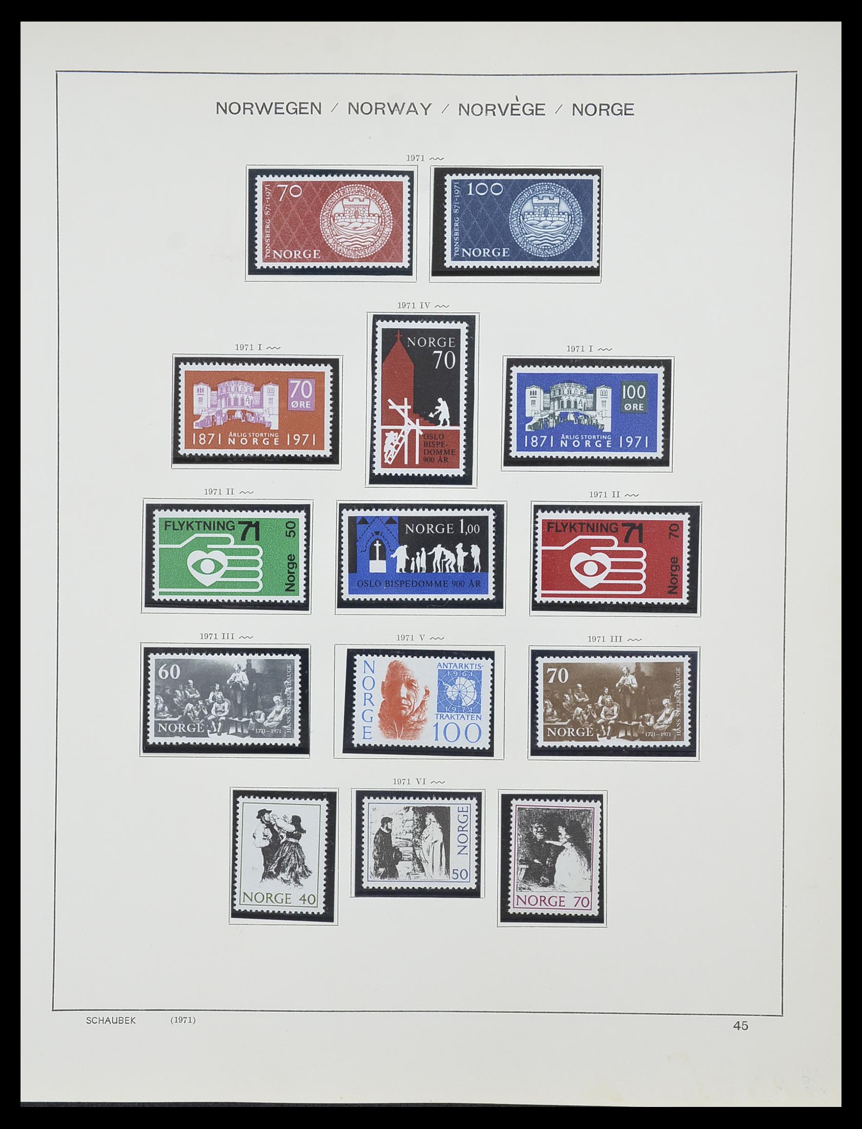 33872 028 - Postzegelverzameling 33872 Noorwegen 1878-1995.