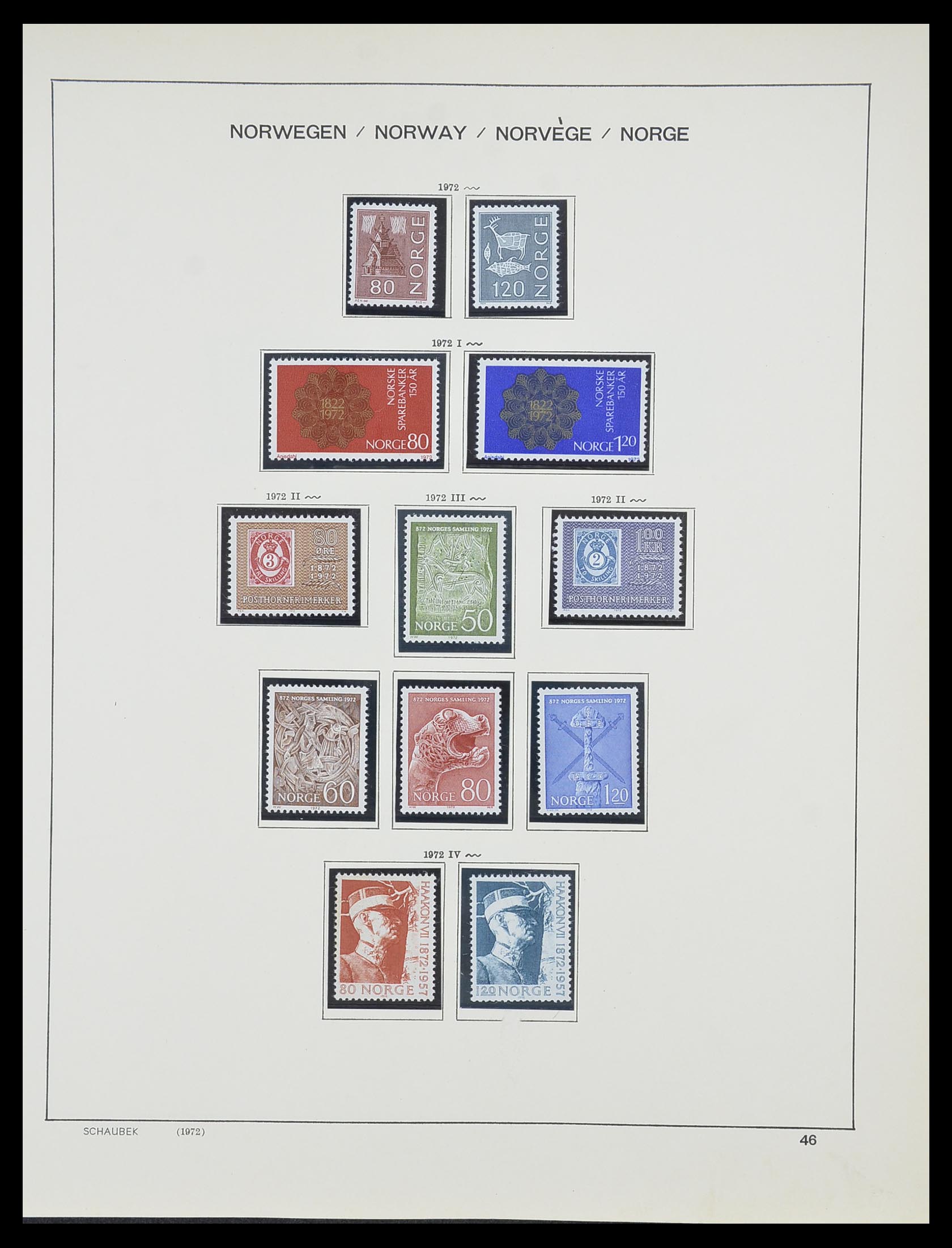 33872 029 - Postzegelverzameling 33872 Noorwegen 1878-1995.