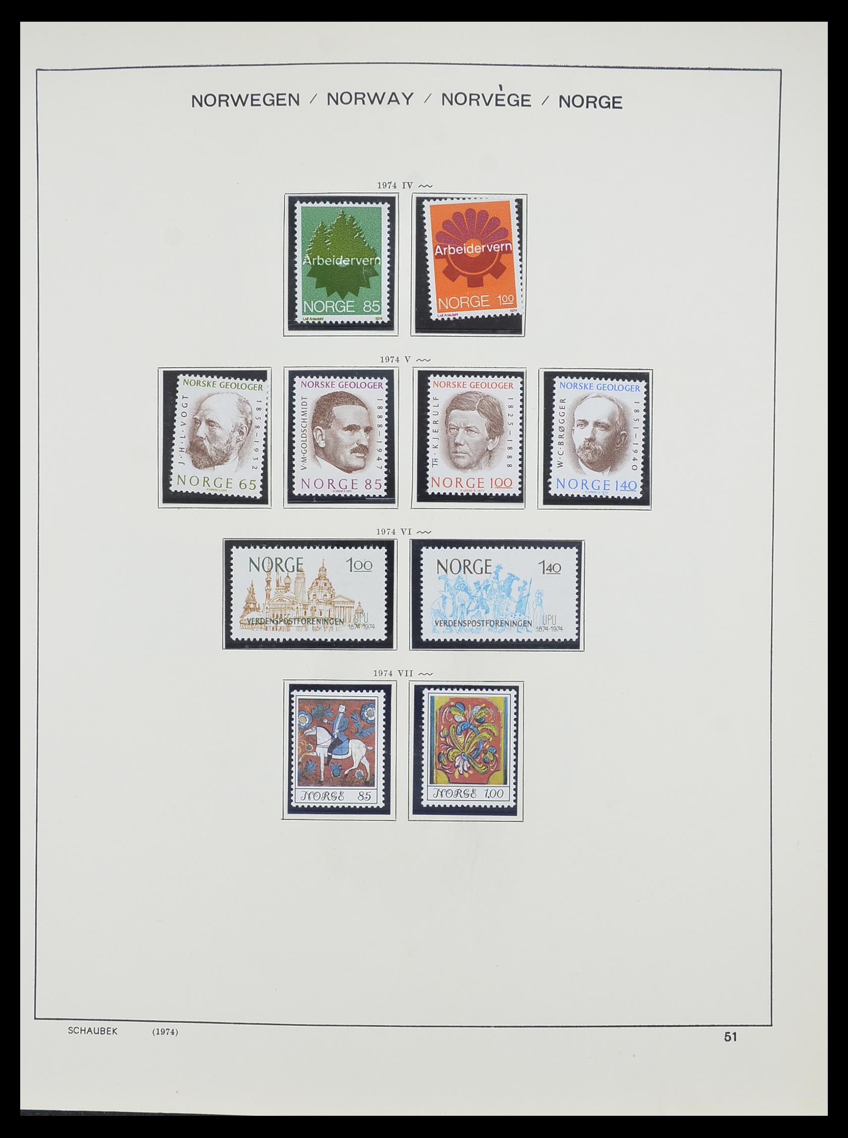 33872 034 - Postzegelverzameling 33872 Noorwegen 1878-1995.