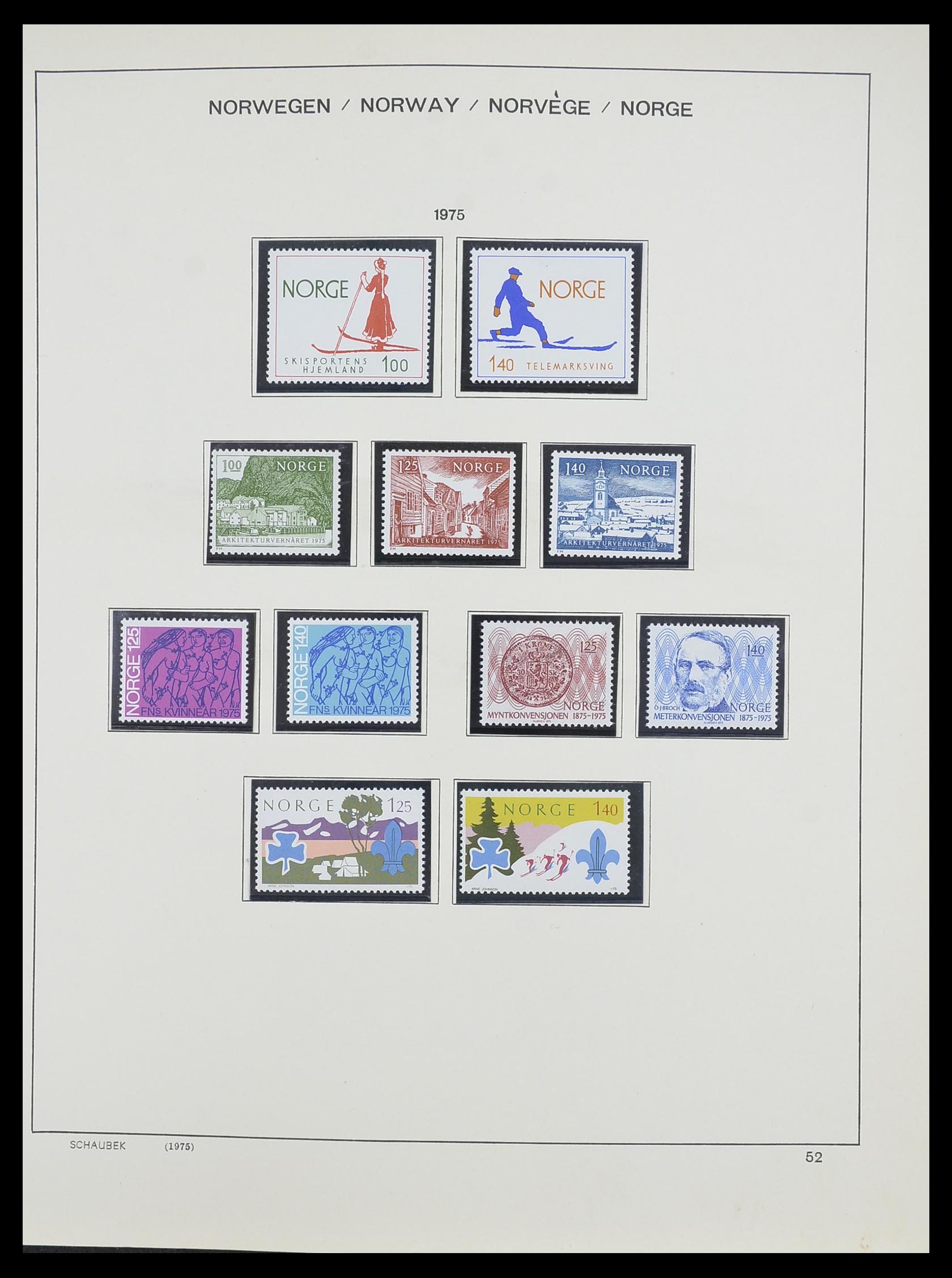 33872 035 - Postzegelverzameling 33872 Noorwegen 1878-1995.