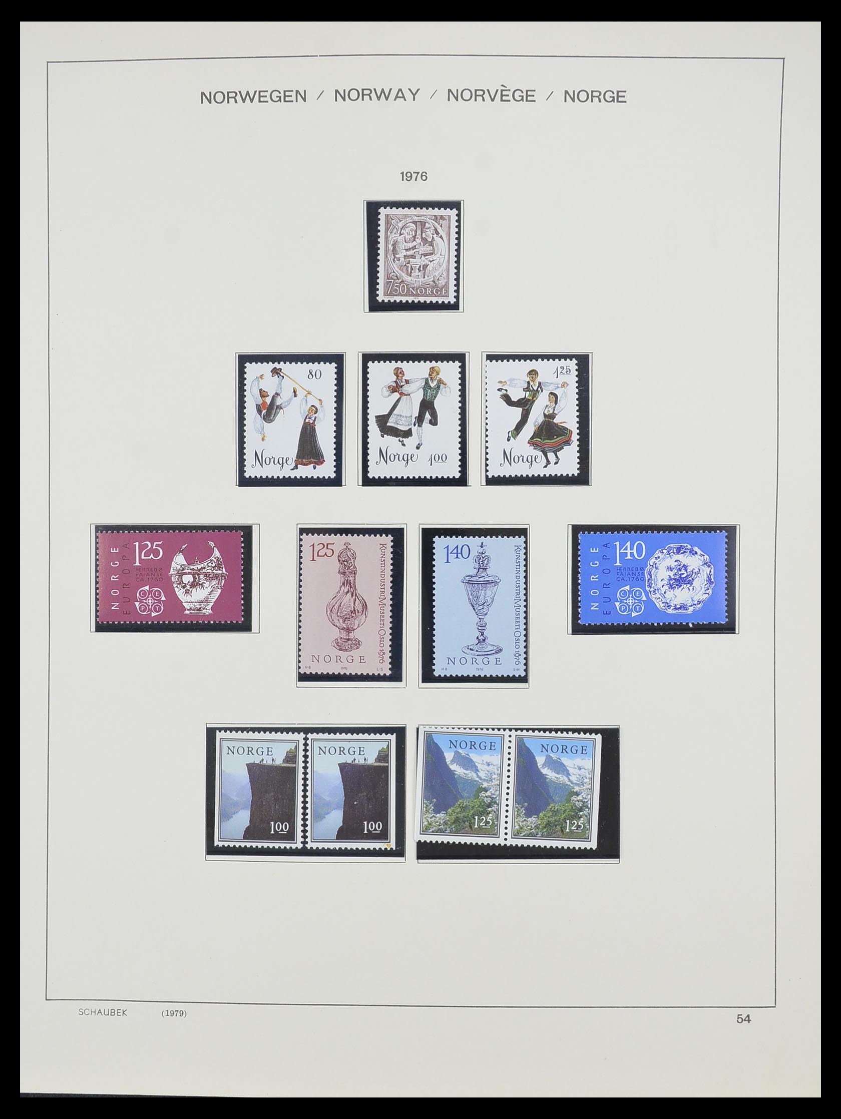 33872 037 - Postzegelverzameling 33872 Noorwegen 1878-1995.