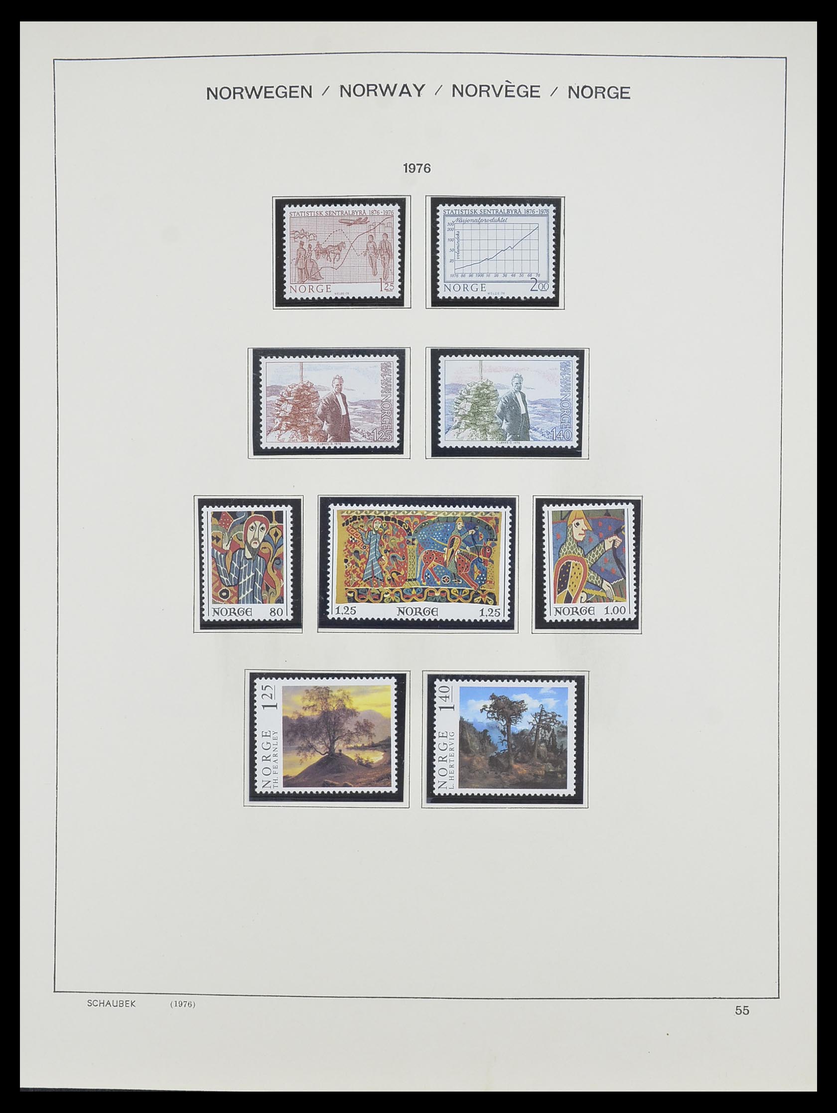 33872 038 - Postzegelverzameling 33872 Noorwegen 1878-1995.