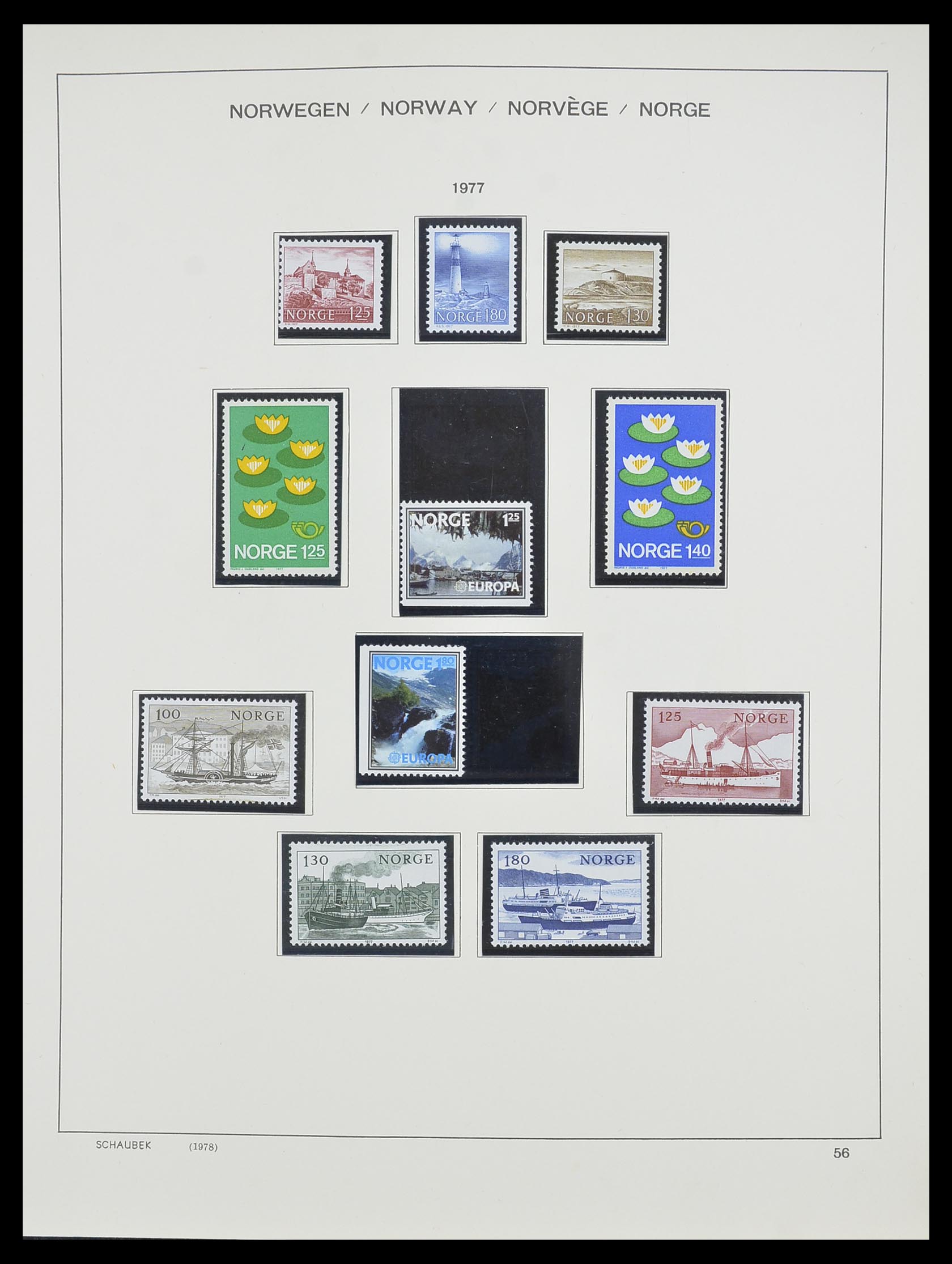 33872 039 - Postzegelverzameling 33872 Noorwegen 1878-1995.