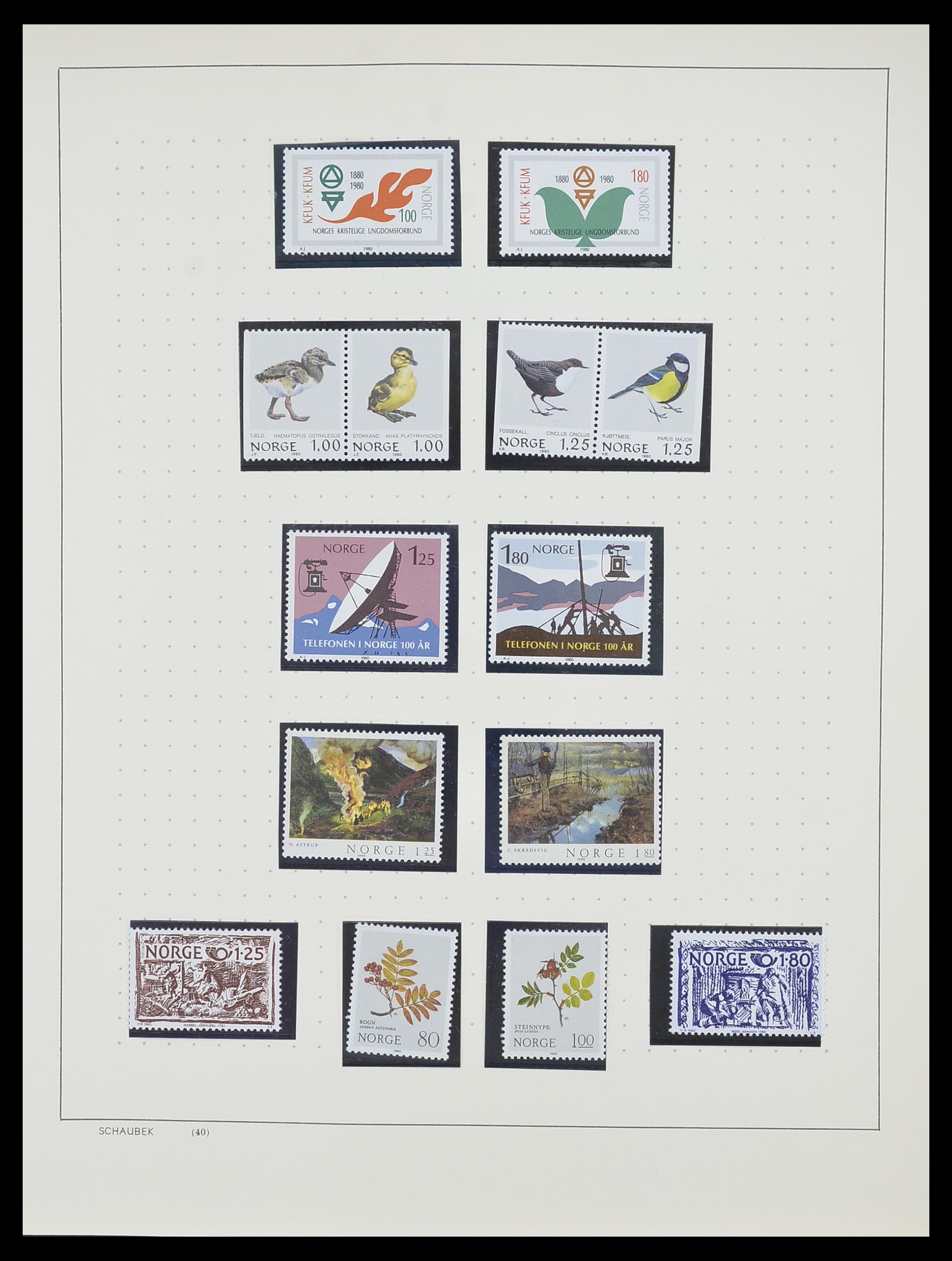 33872 046 - Postzegelverzameling 33872 Noorwegen 1878-1995.