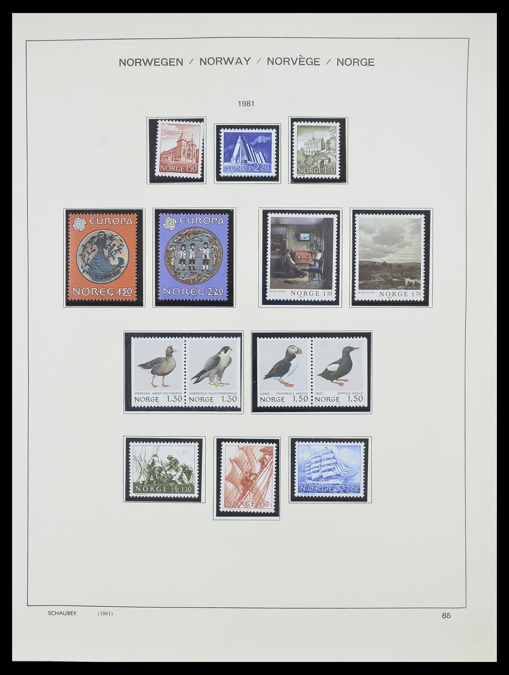 33872 048 - Postzegelverzameling 33872 Noorwegen 1878-1995.