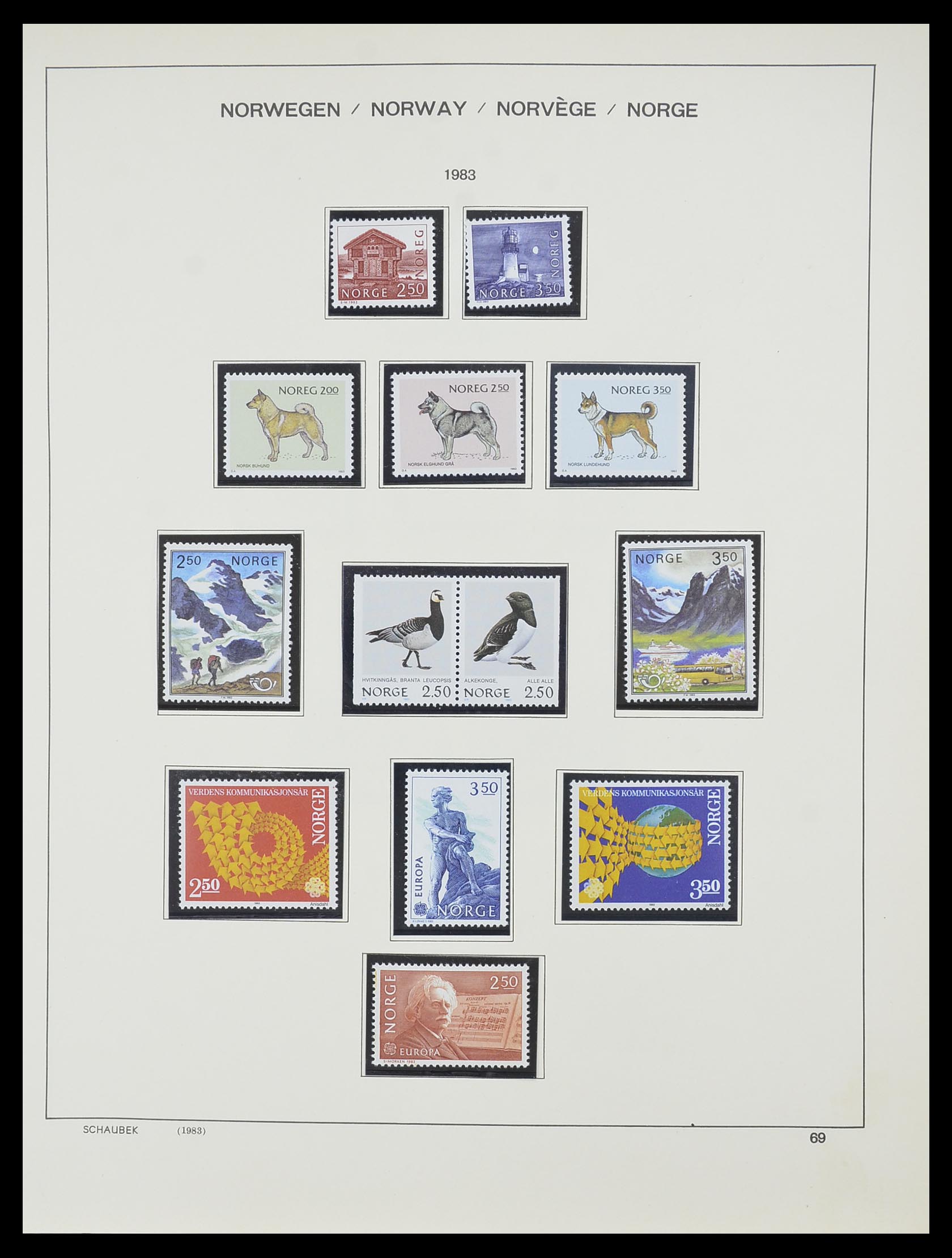 33872 052 - Postzegelverzameling 33872 Noorwegen 1878-1995.