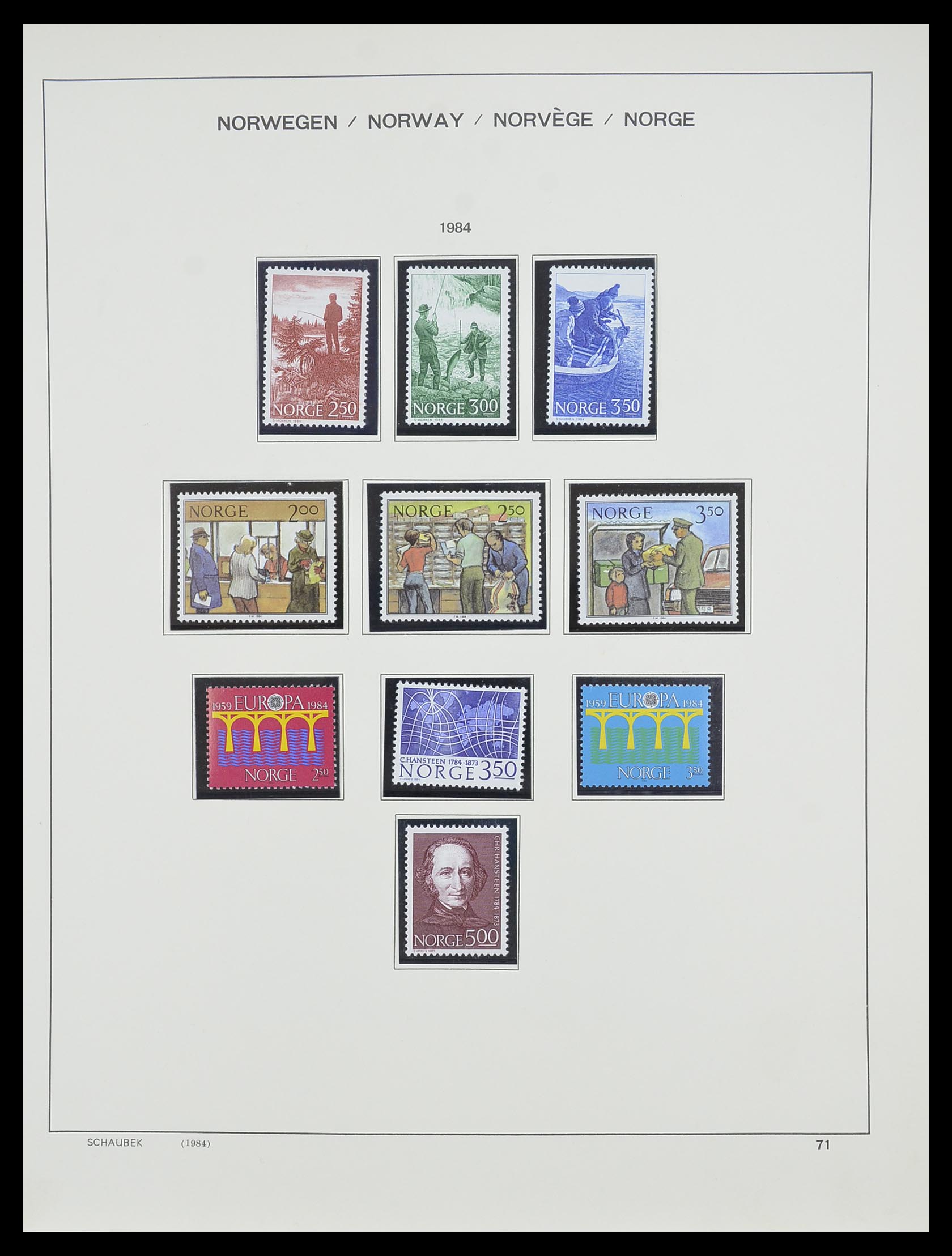 33872 054 - Postzegelverzameling 33872 Noorwegen 1878-1995.