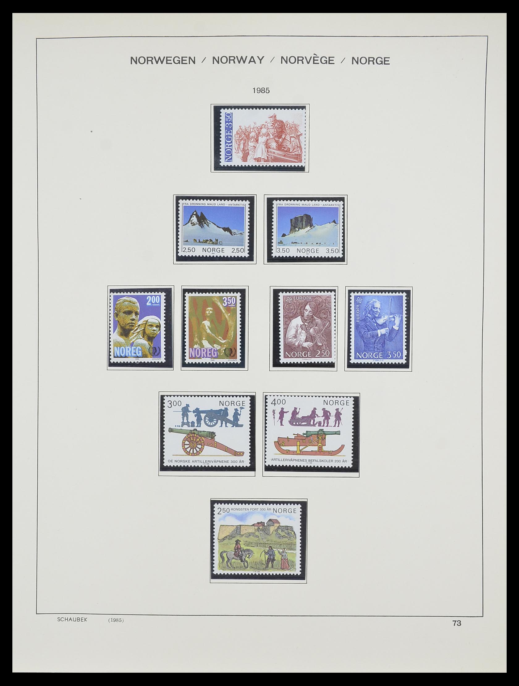 33872 056 - Postzegelverzameling 33872 Noorwegen 1878-1995.