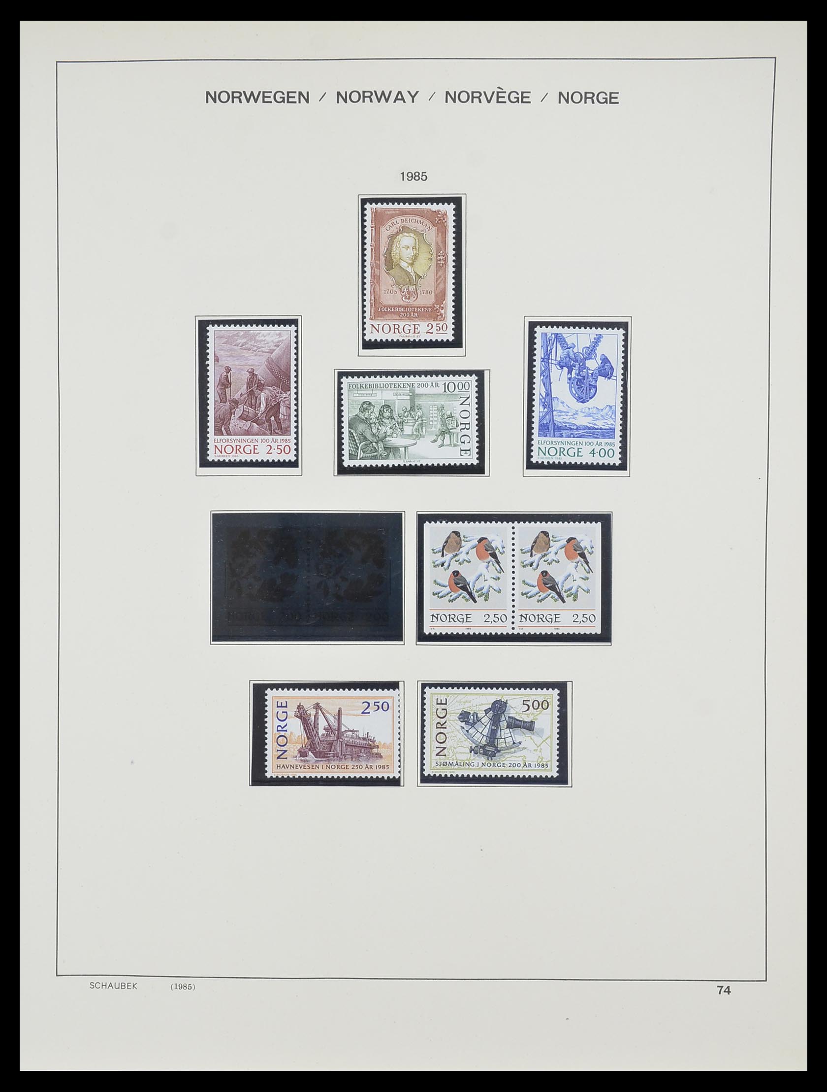 33872 057 - Postzegelverzameling 33872 Noorwegen 1878-1995.