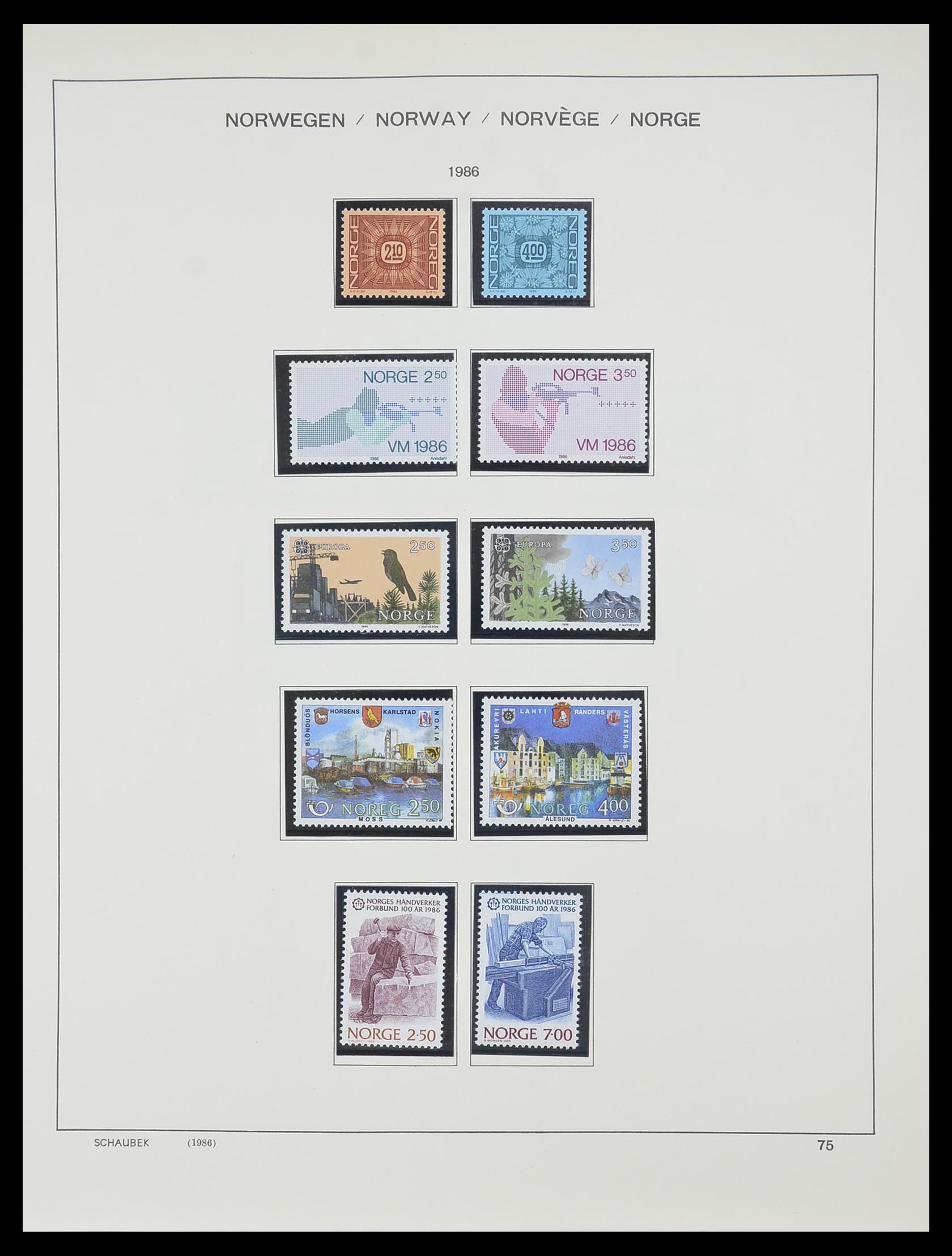 33872 059 - Postzegelverzameling 33872 Noorwegen 1878-1995.