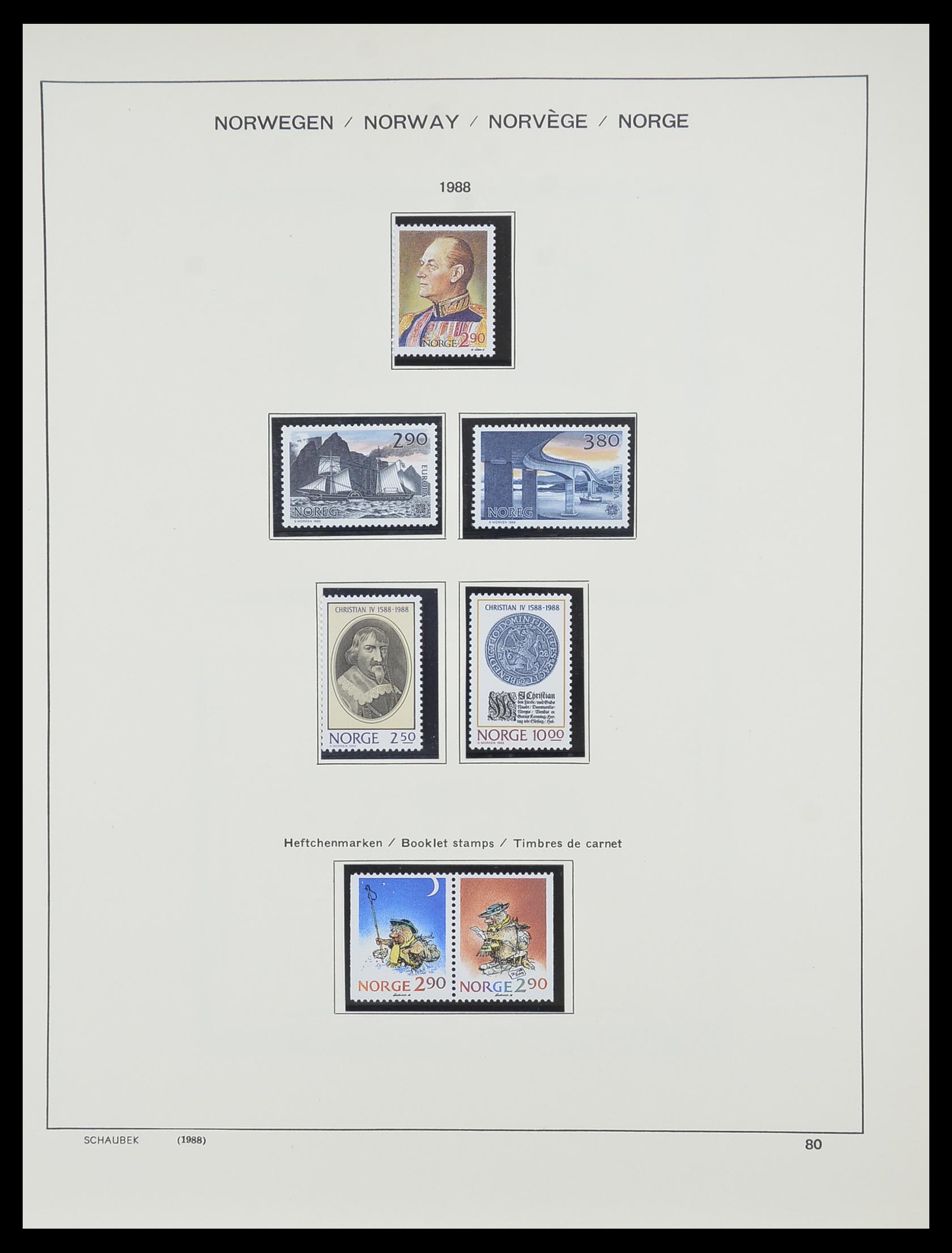 33872 066 - Postzegelverzameling 33872 Noorwegen 1878-1995.