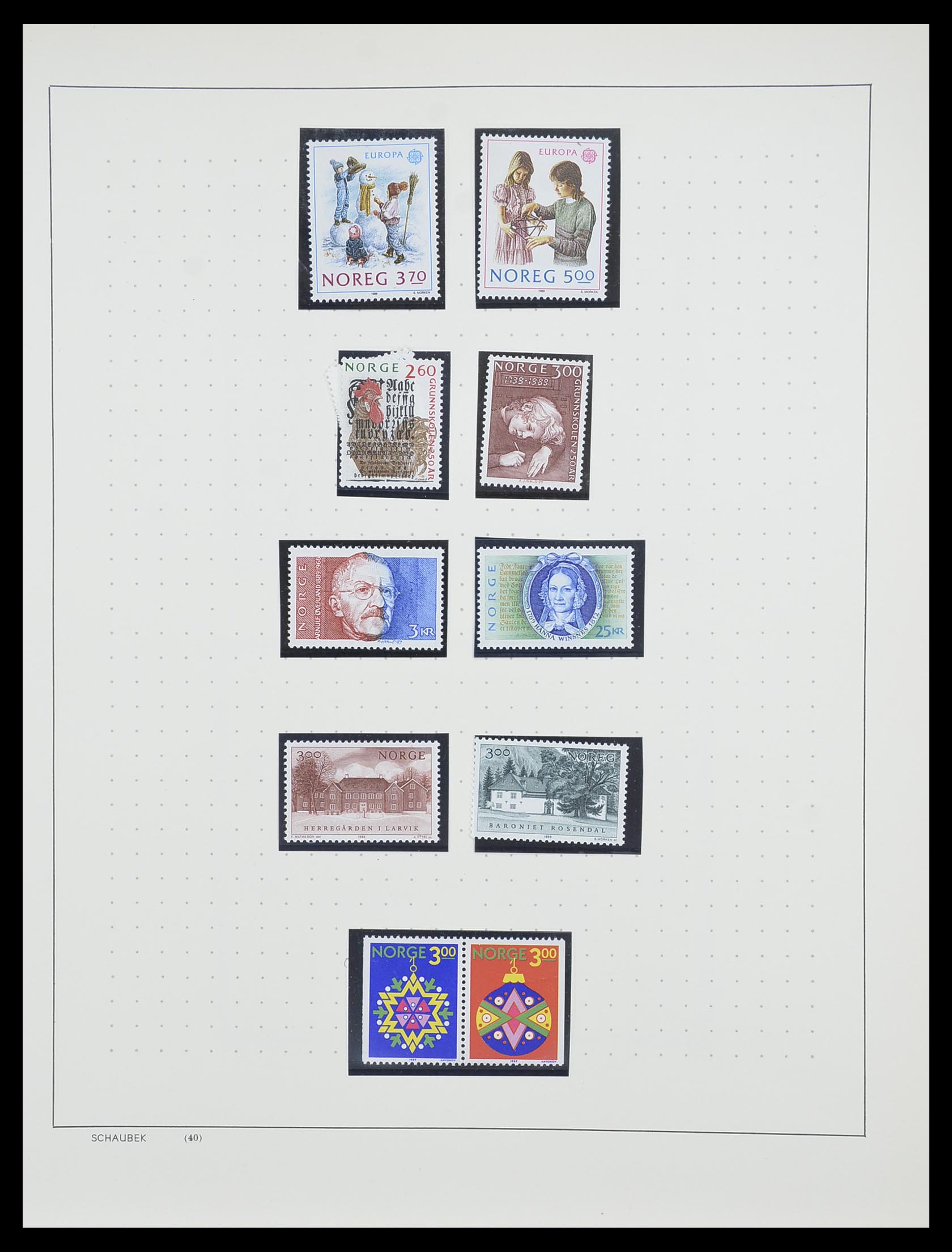33872 069 - Postzegelverzameling 33872 Noorwegen 1878-1995.