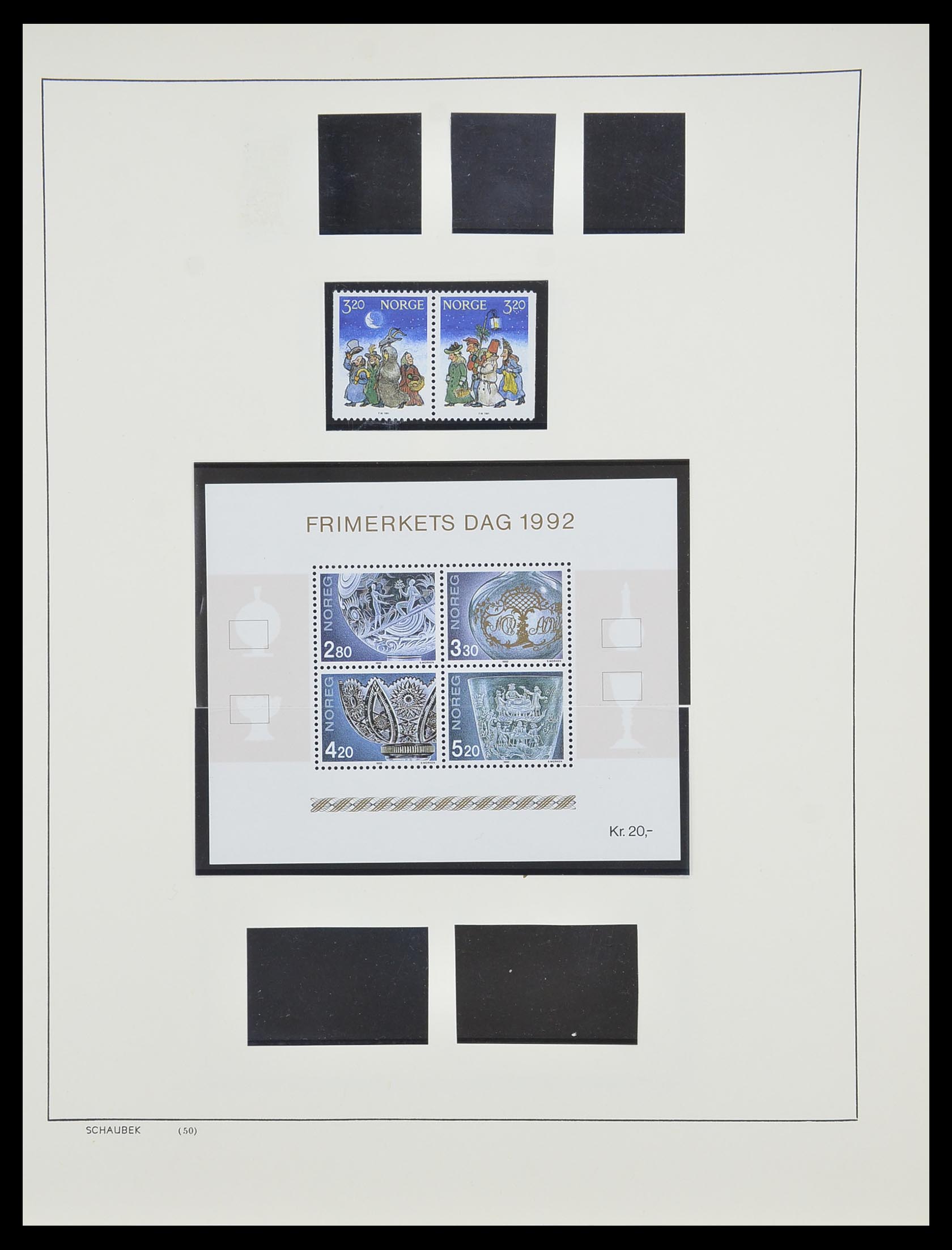 33872 076 - Postzegelverzameling 33872 Noorwegen 1878-1995.