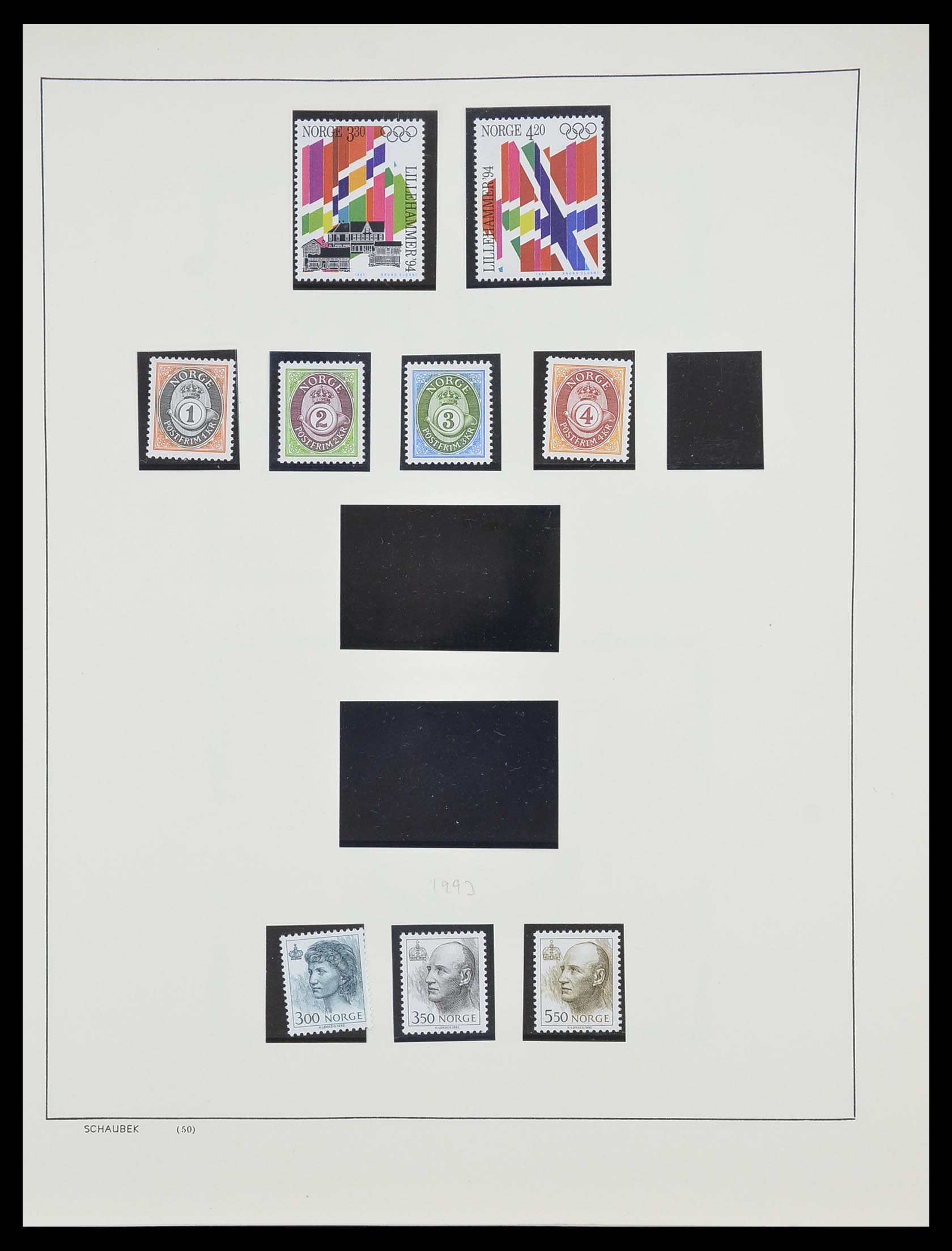 33872 078 - Postzegelverzameling 33872 Noorwegen 1878-1995.