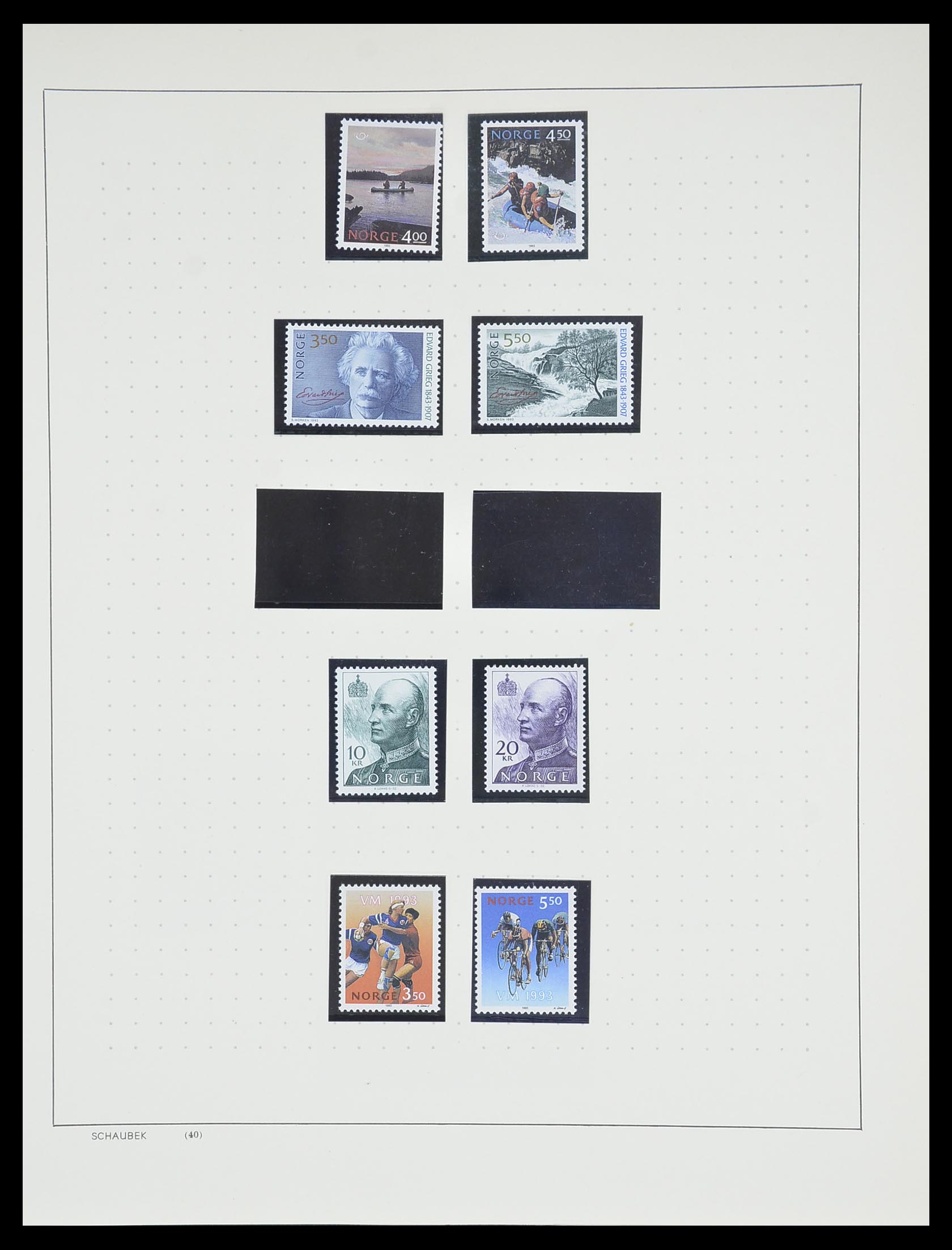 33872 080 - Postzegelverzameling 33872 Noorwegen 1878-1995.