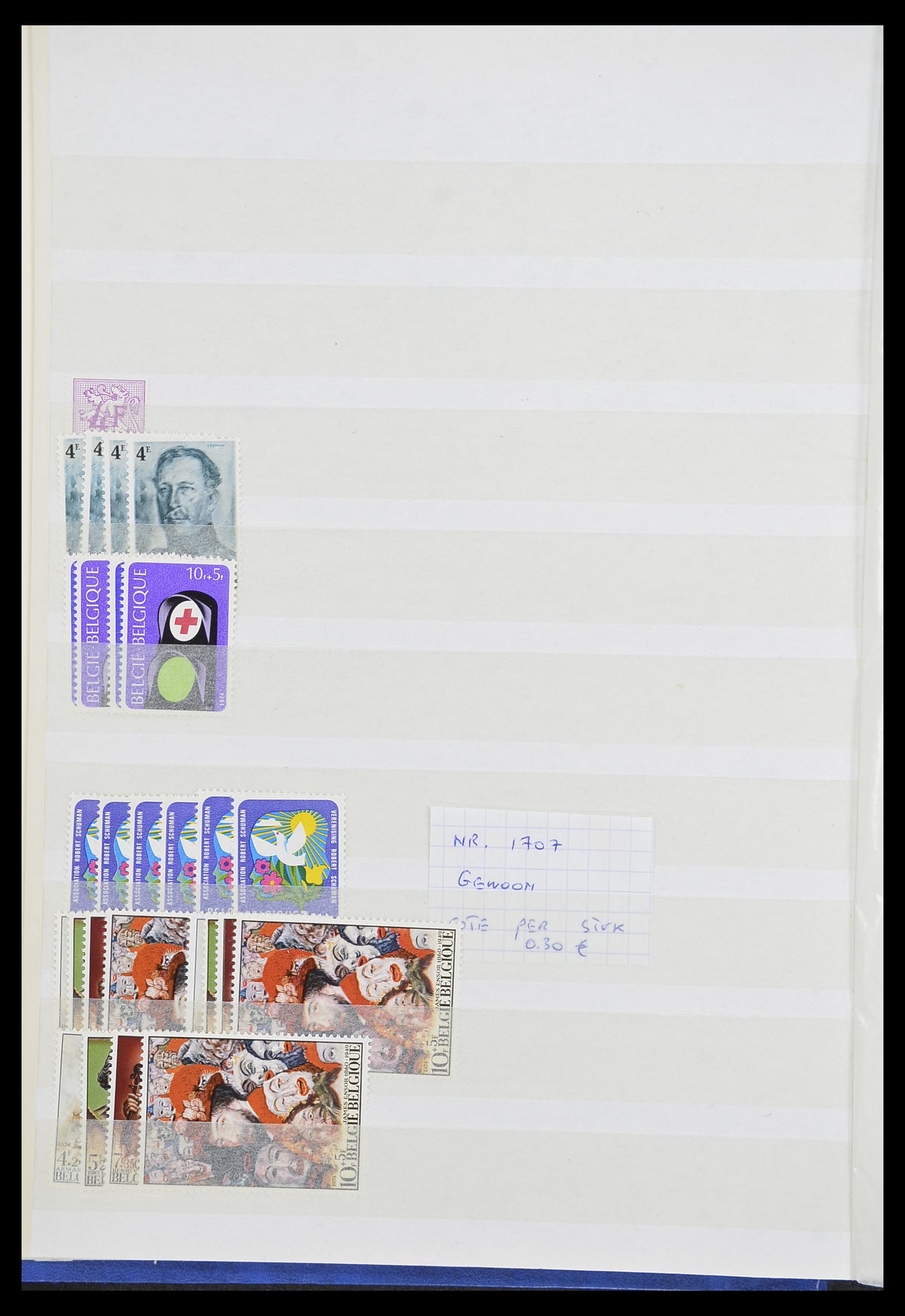 33874 002 - Postzegelverzameling 33874 België 1973-2004.