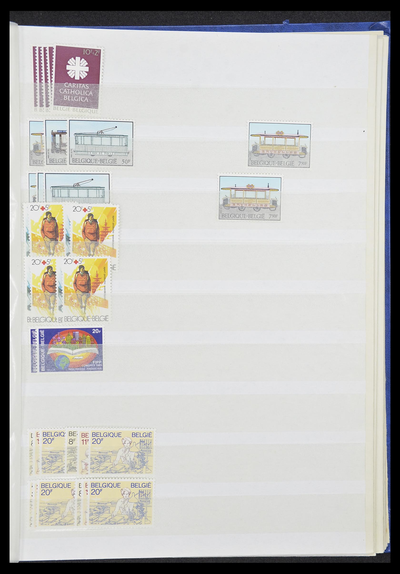 33874 034 - Postzegelverzameling 33874 België 1973-2004.