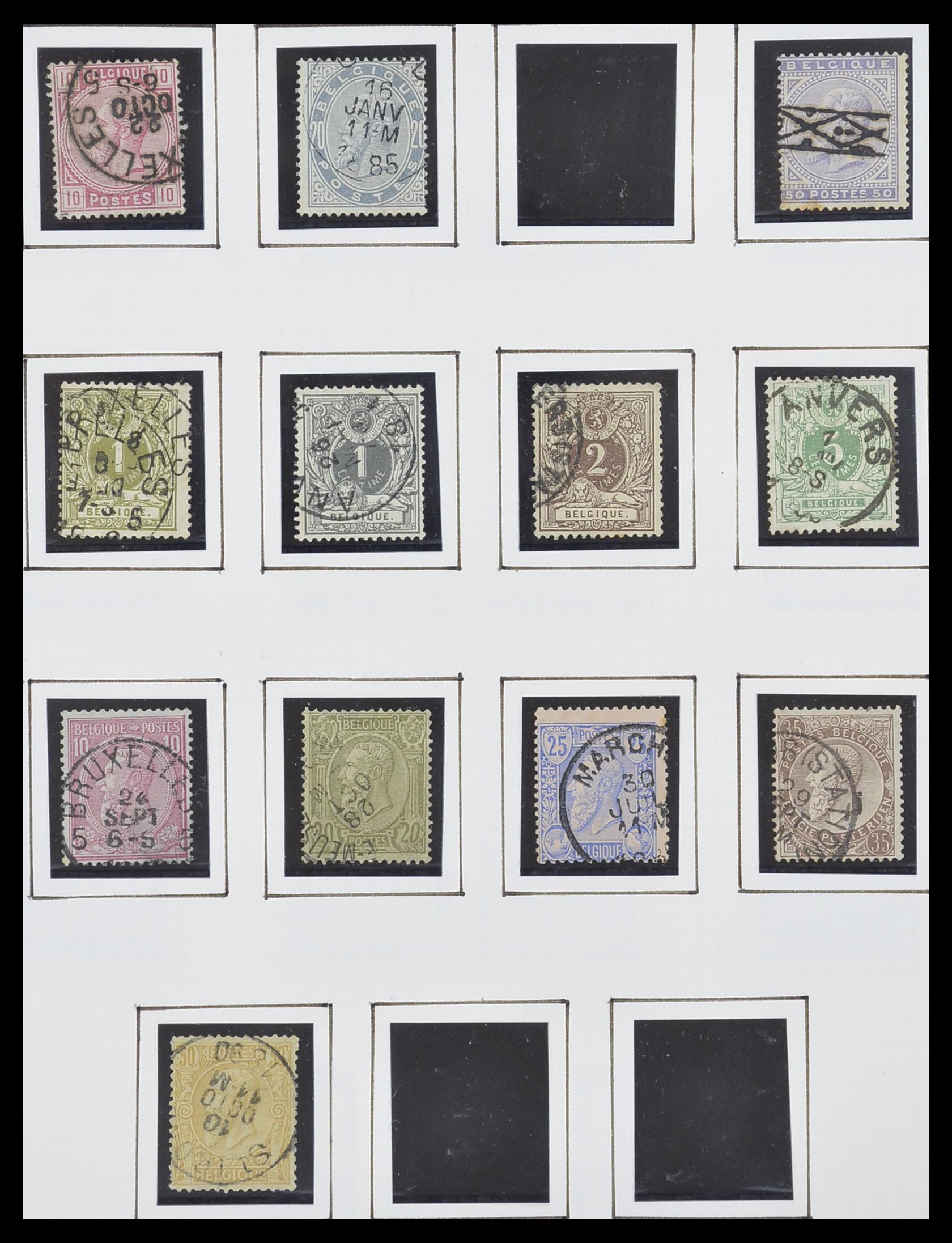 33876 001 - Stamp collection 33876 Belgium 1883-2006.