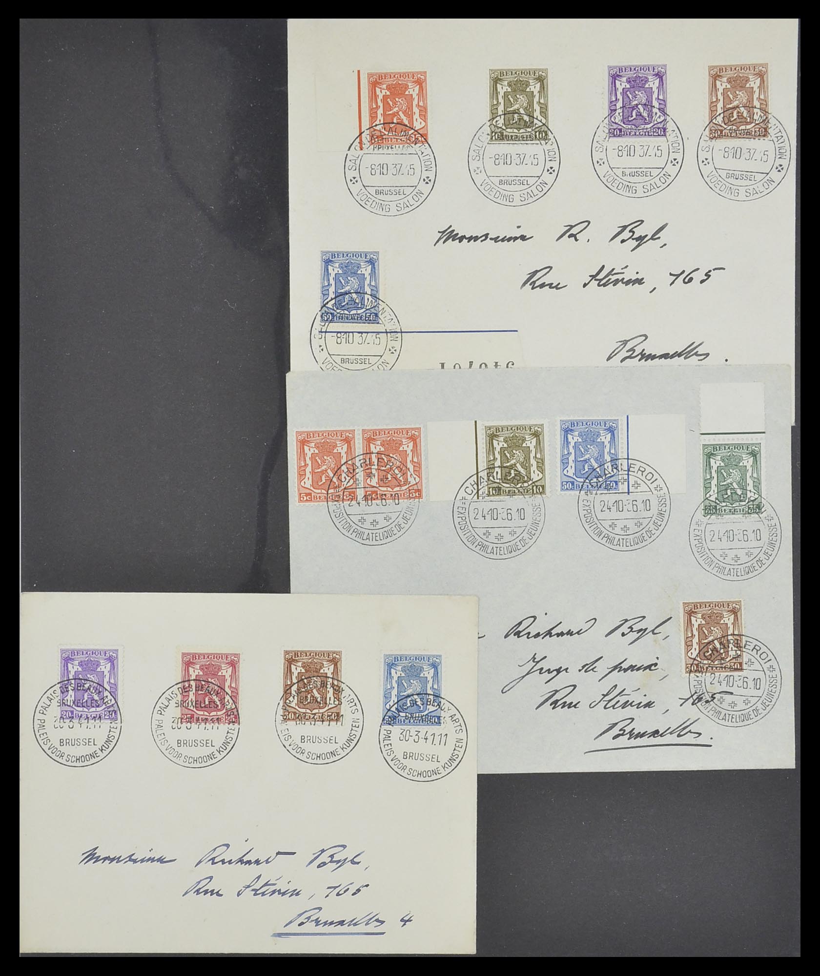 33881 022 - Stamp collection 33881 Belgium covers 1914-1972.
