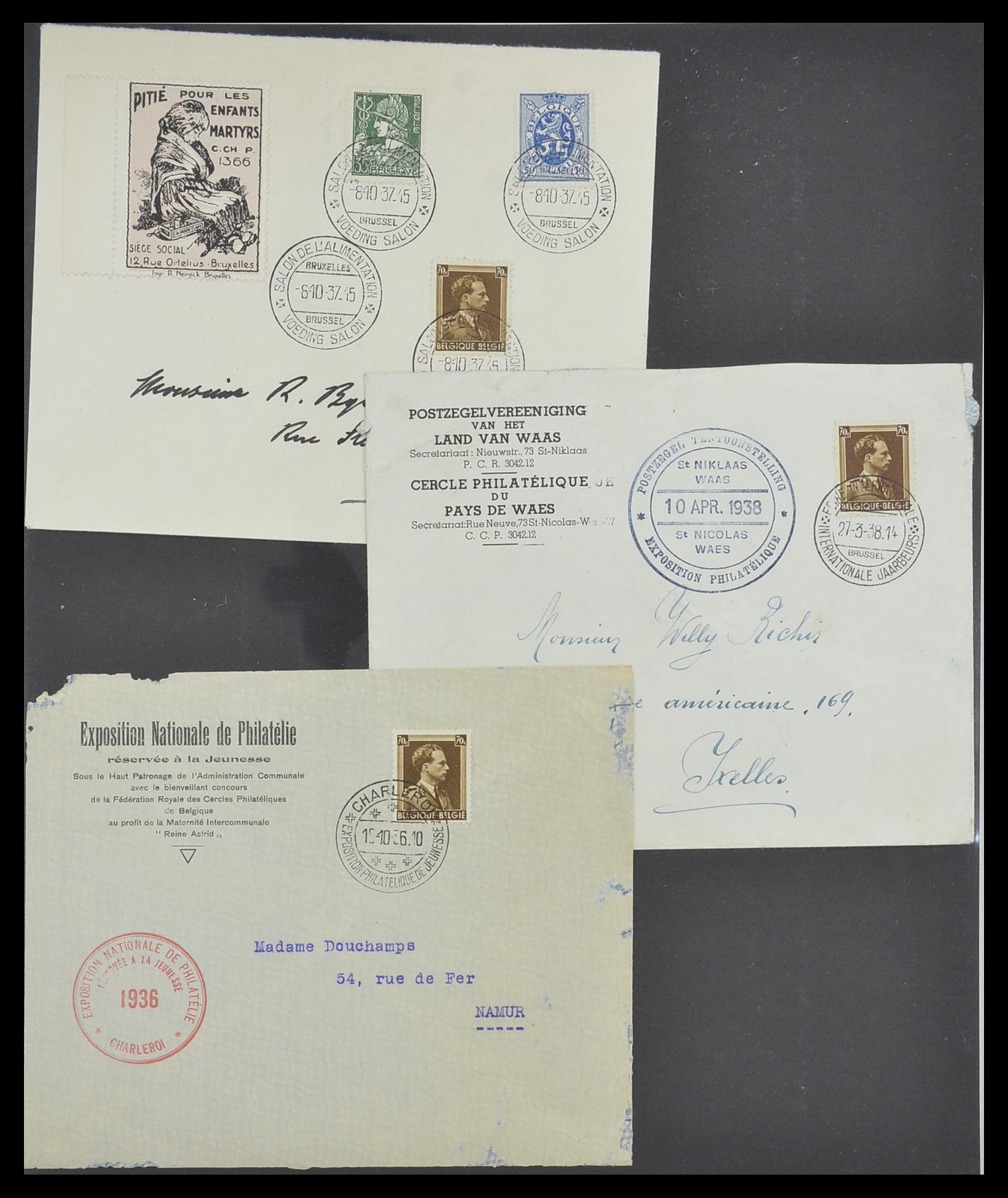 33881 024 - Stamp collection 33881 Belgium covers 1914-1972.