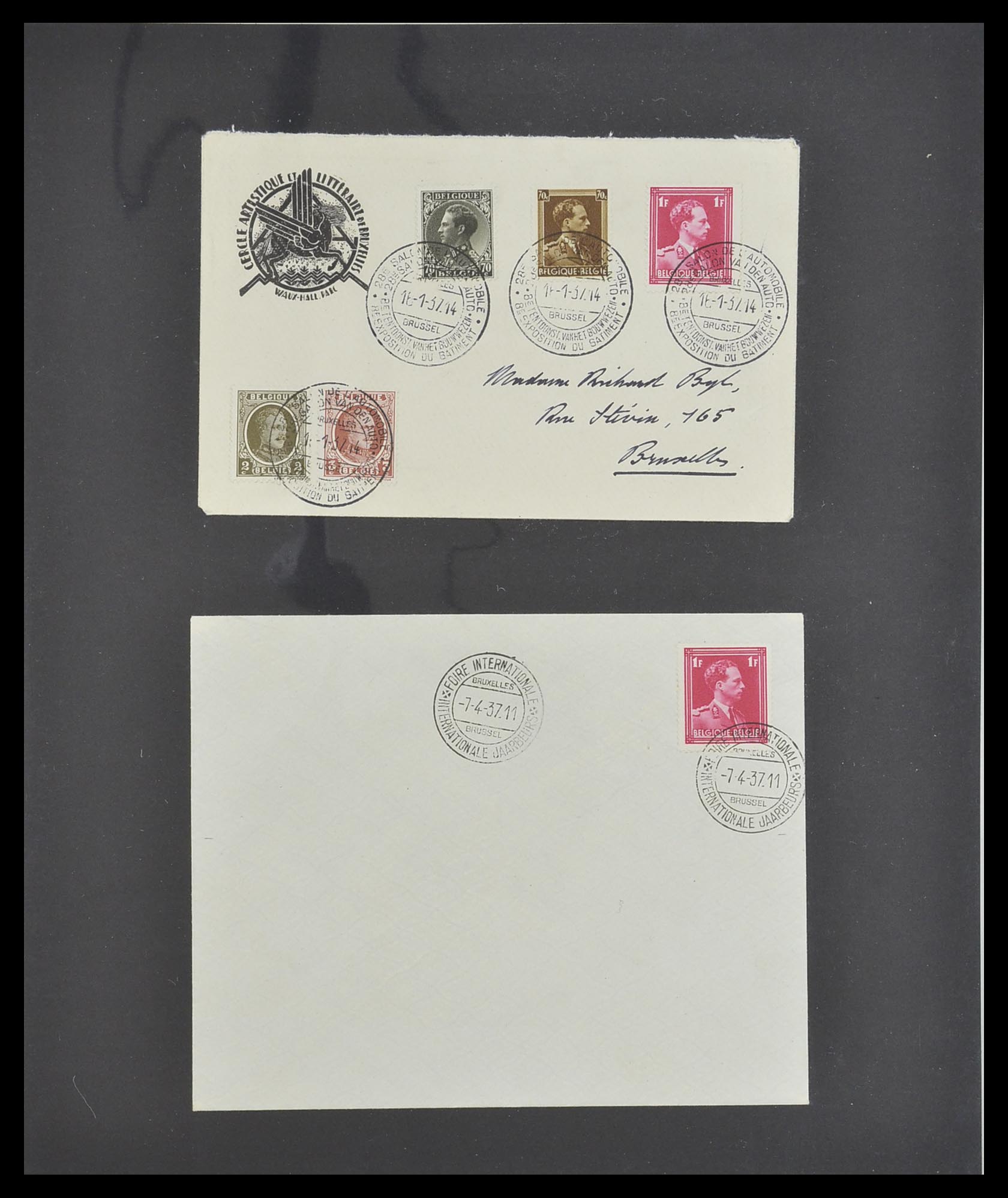 33881 025 - Stamp collection 33881 Belgium covers 1914-1972.