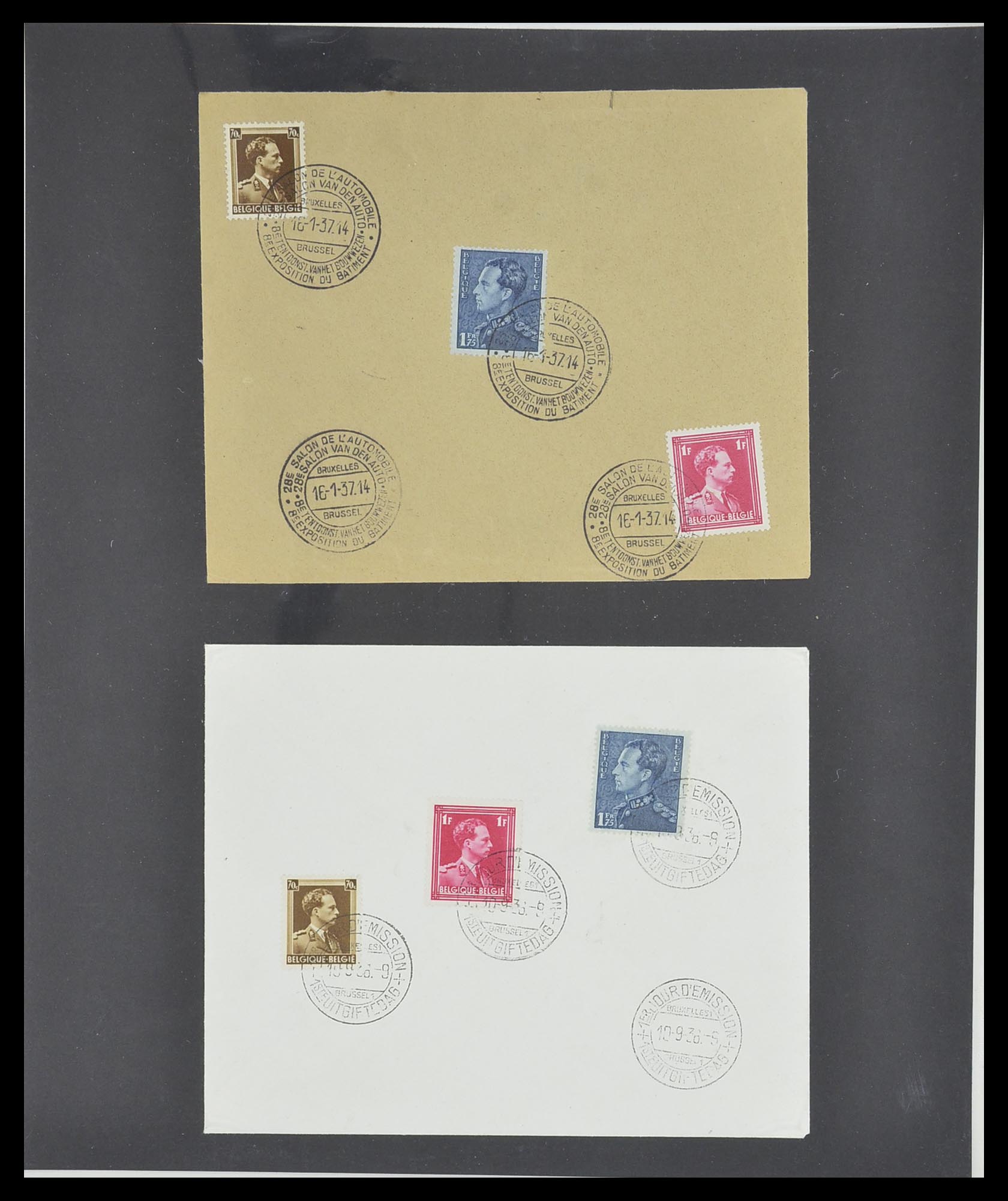 33881 026 - Stamp collection 33881 Belgium covers 1914-1972.