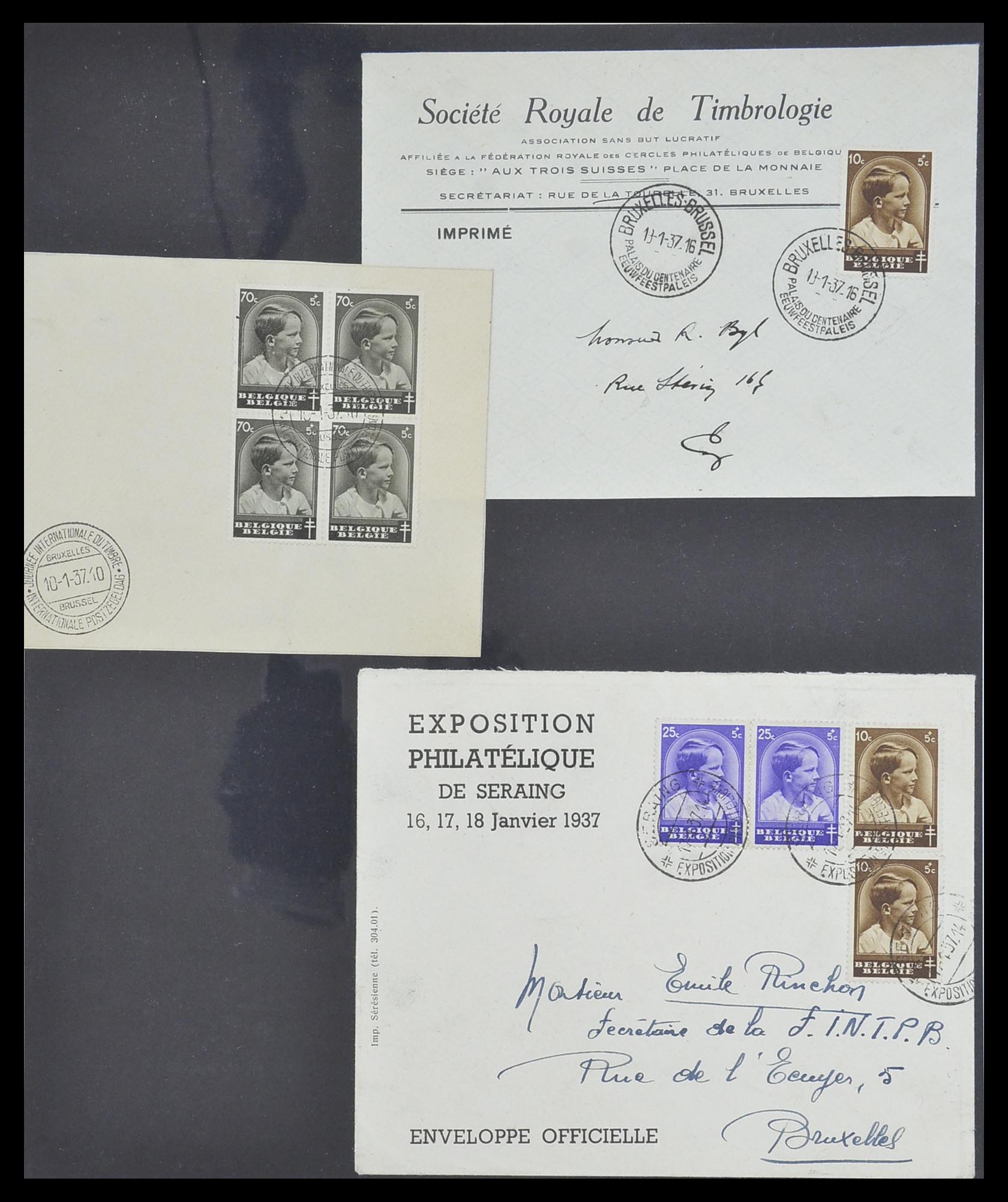 33881 030 - Stamp collection 33881 Belgium covers 1914-1972.