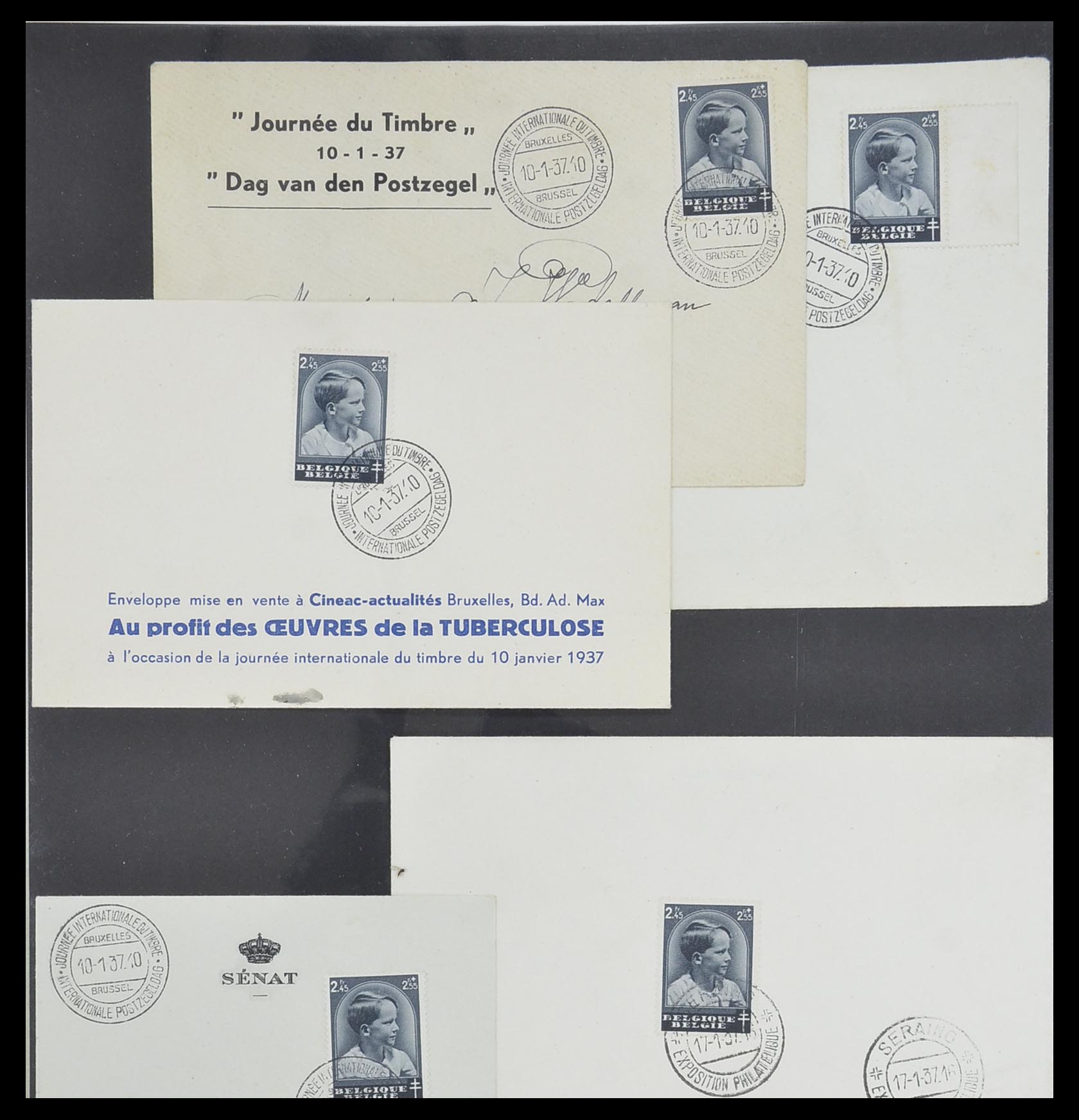 33881 032 - Stamp collection 33881 Belgium covers 1914-1972.