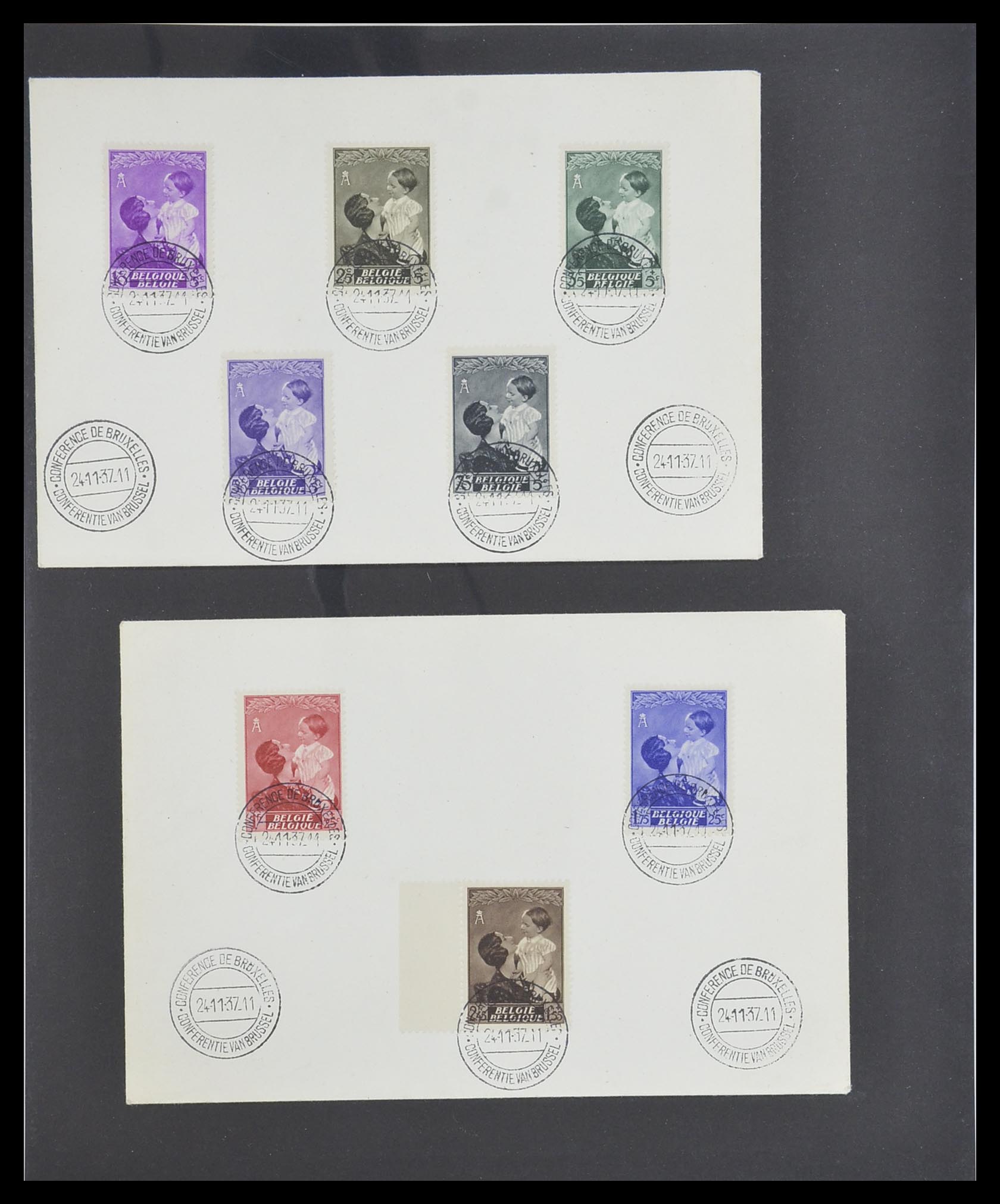 33881 033 - Stamp collection 33881 Belgium covers 1914-1972.