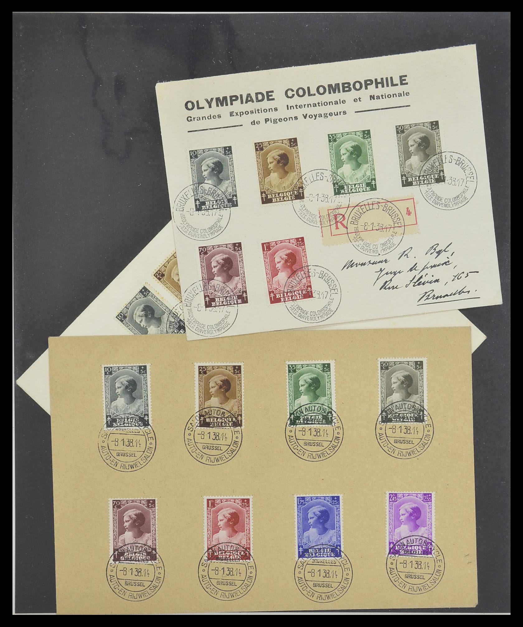 33881 037 - Stamp collection 33881 Belgium covers 1914-1972.
