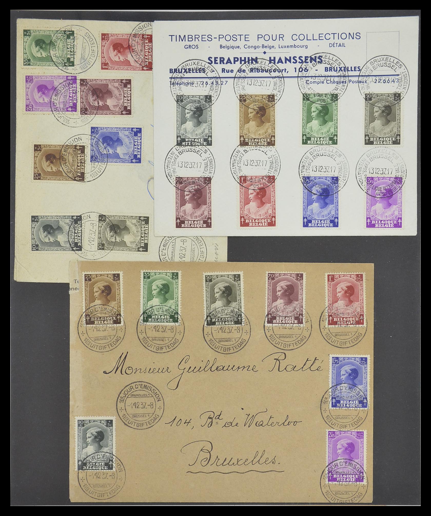 33881 038 - Stamp collection 33881 Belgium covers 1914-1972.