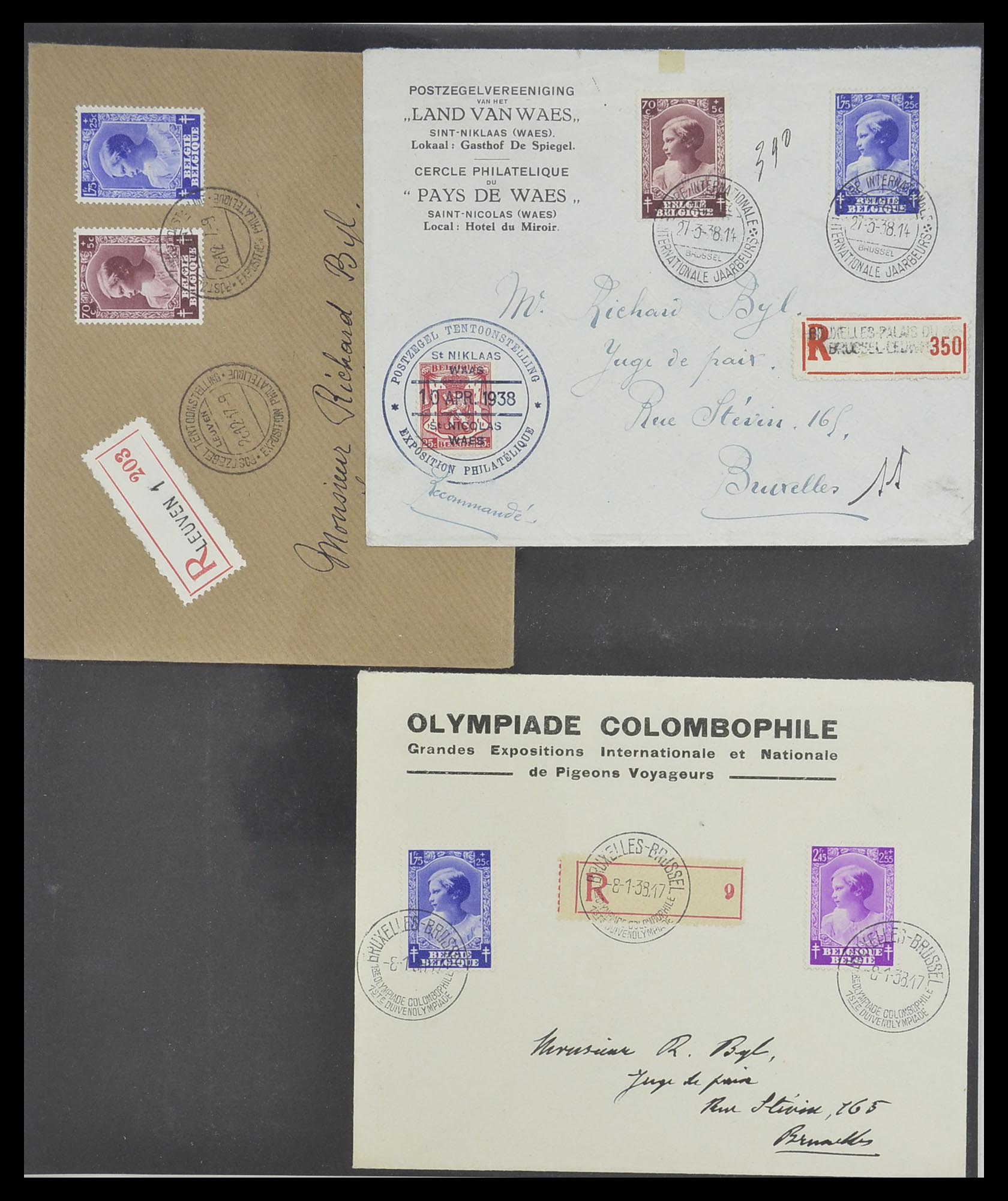 33881 040 - Stamp collection 33881 Belgium covers 1914-1972.