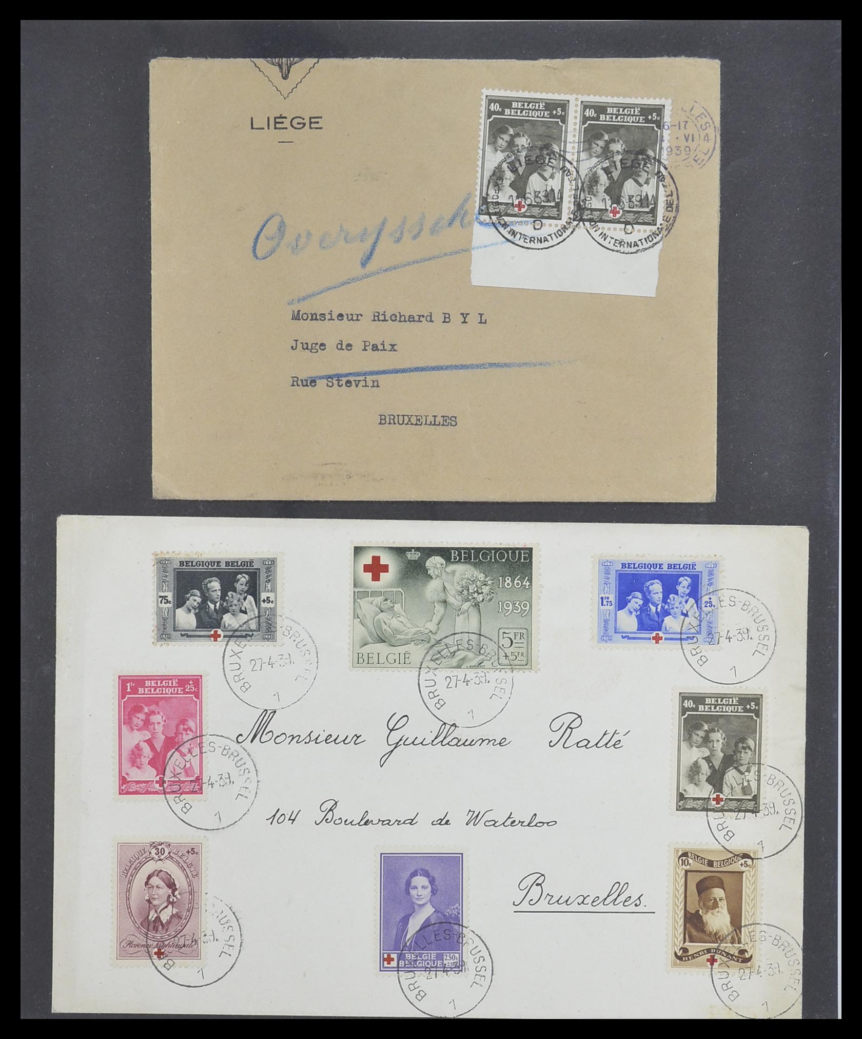 33881 052 - Stamp collection 33881 Belgium covers 1914-1972.