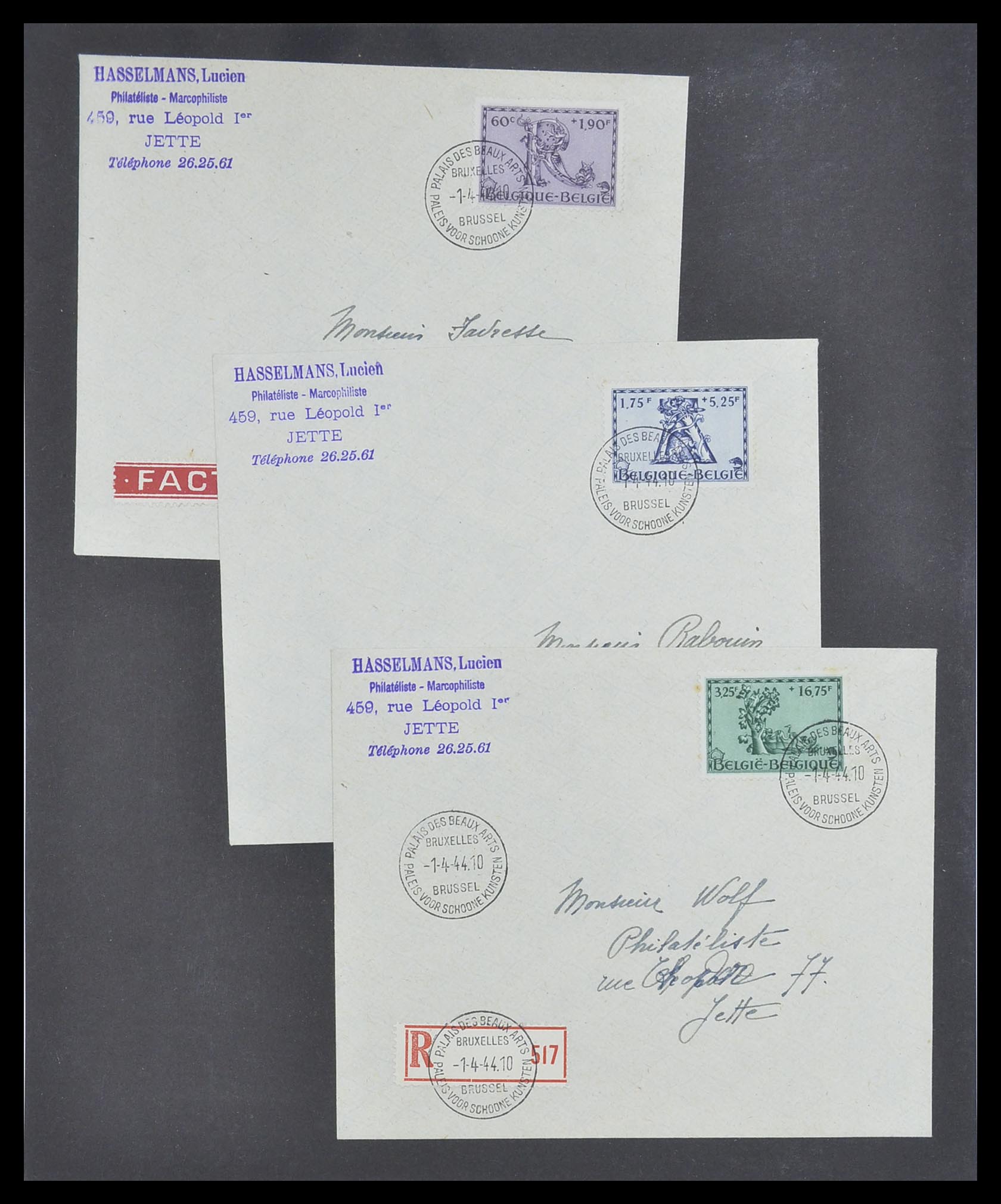 33881 060 - Stamp collection 33881 Belgium covers 1914-1972.