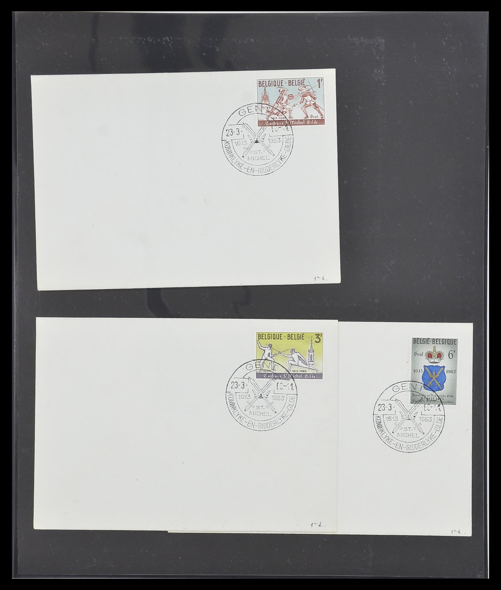 33881 204 - Stamp collection 33881 Belgium covers 1914-1972.