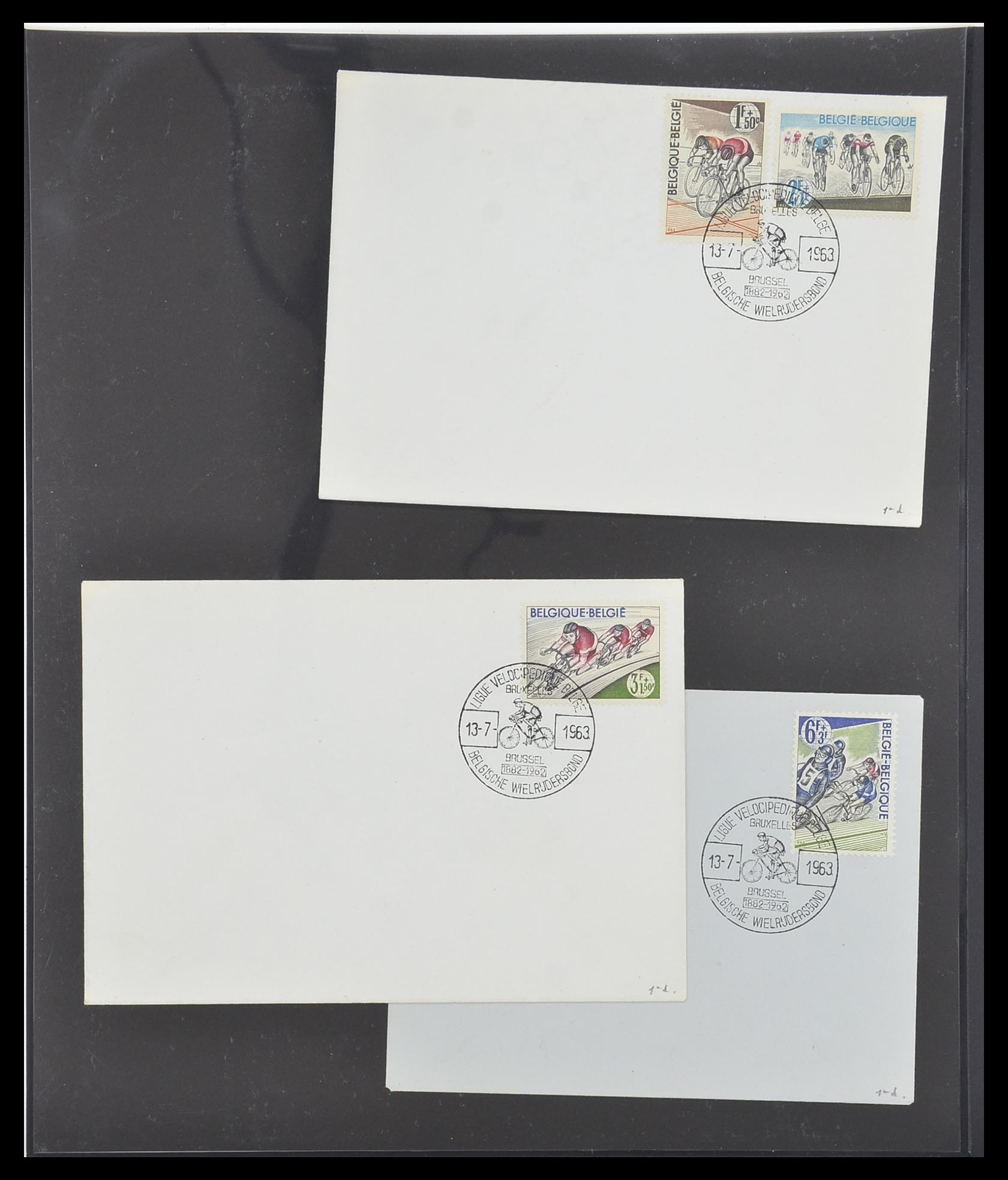 33881 207 - Stamp collection 33881 Belgium covers 1914-1972.
