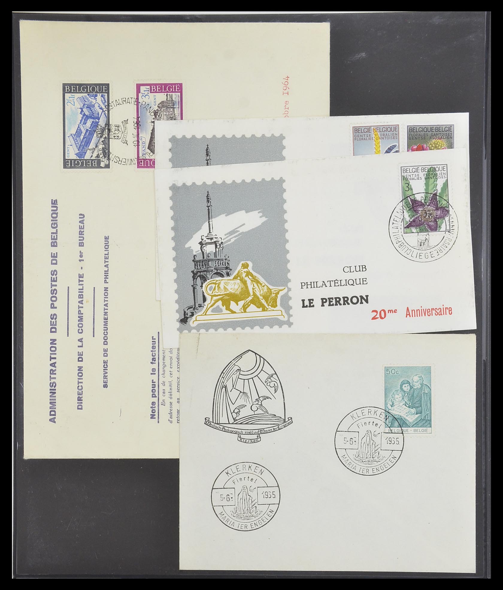33881 217 - Stamp collection 33881 Belgium covers 1914-1972.