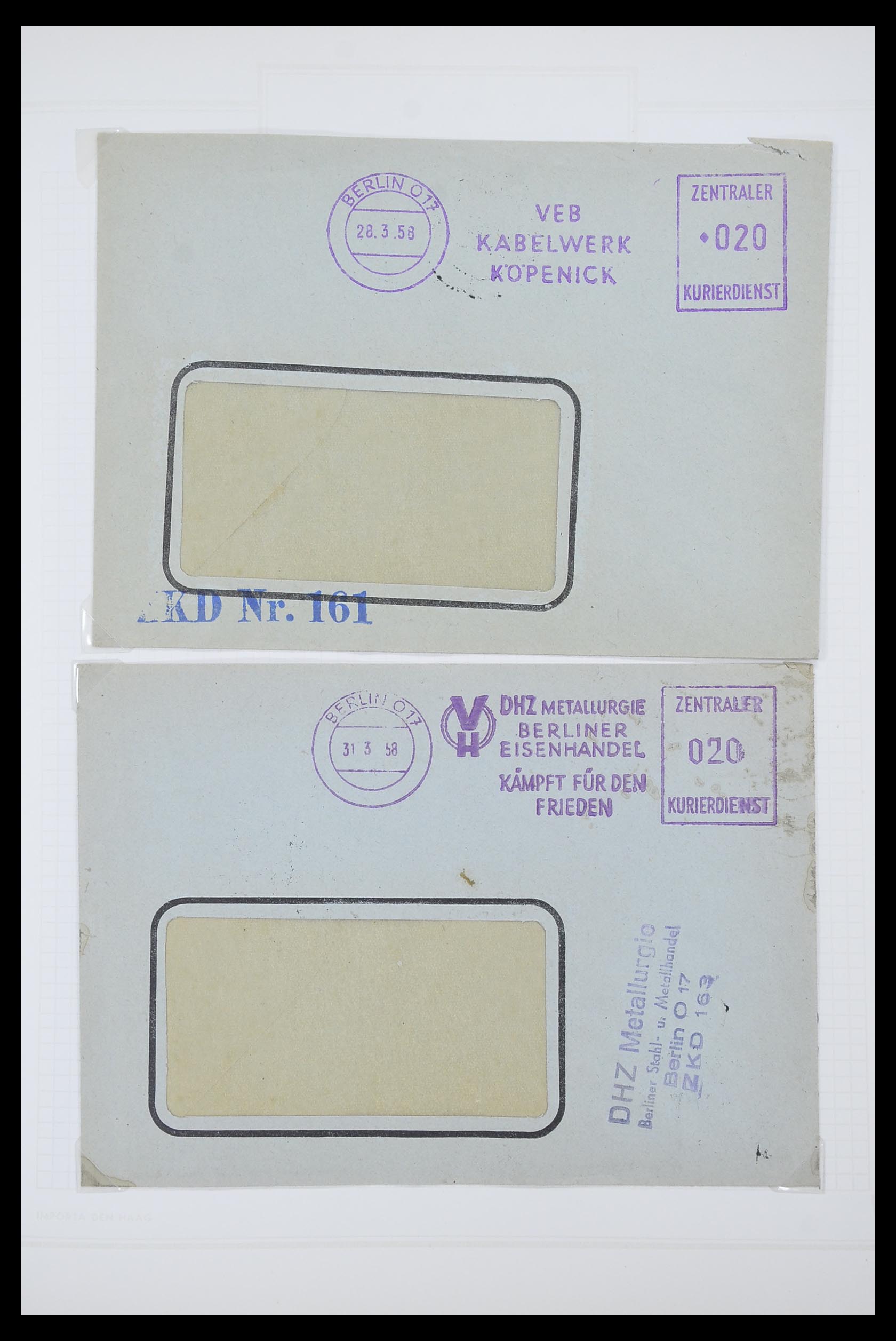 33883 003 - Stamp collection 33883 DDR service covers 1956-1986.
