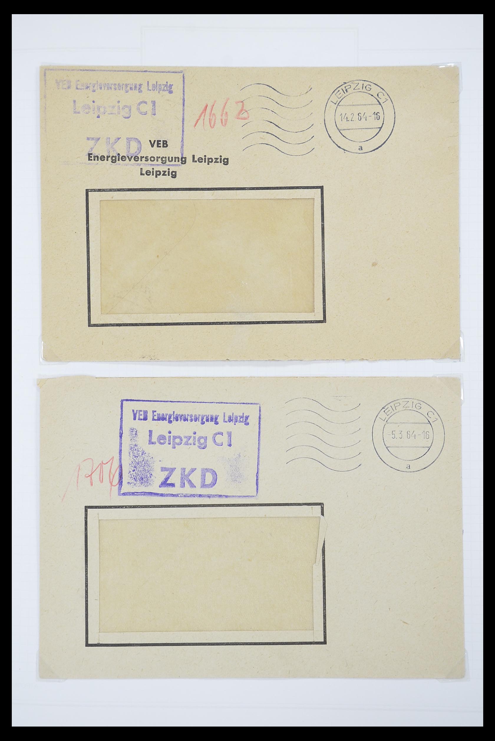33883 015 - Stamp collection 33883 DDR service covers 1956-1986.