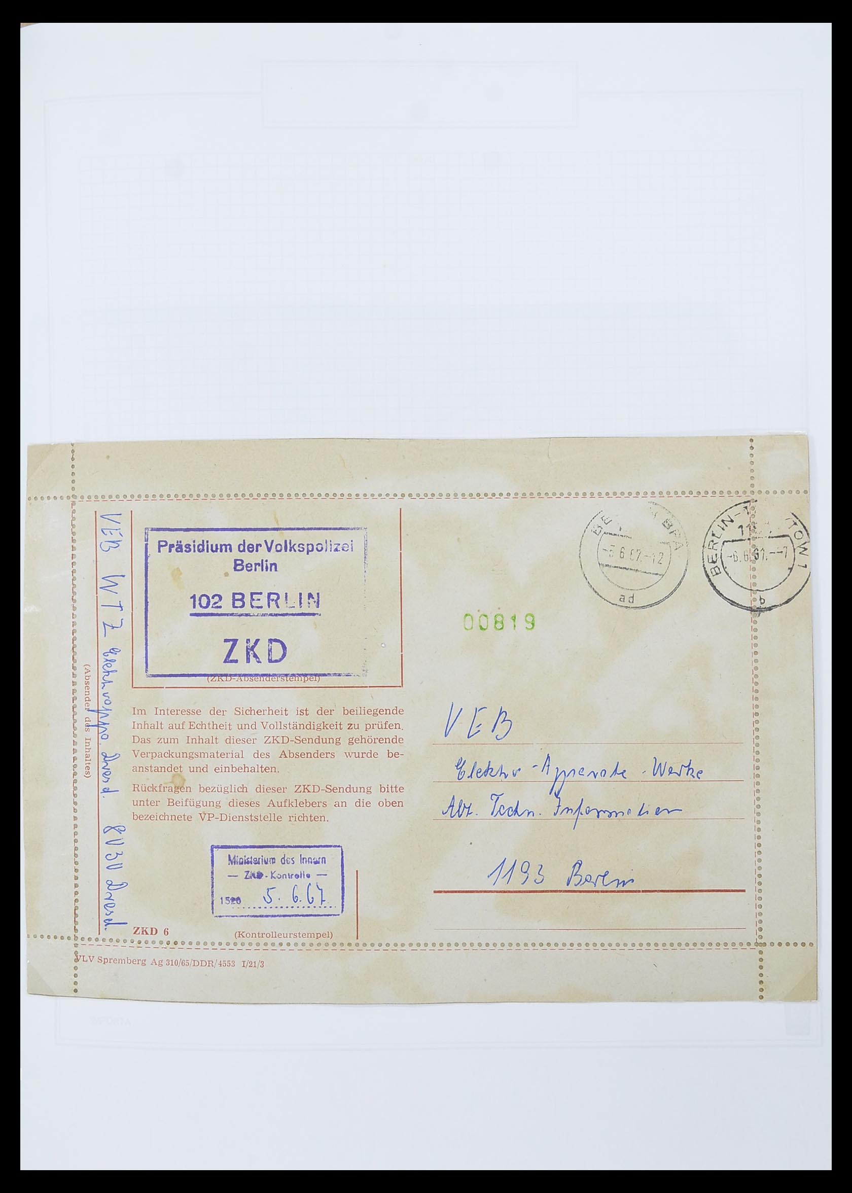 33883 020 - Postzegelverzameling 33883 DDR dienstbrieven 1956-1986.
