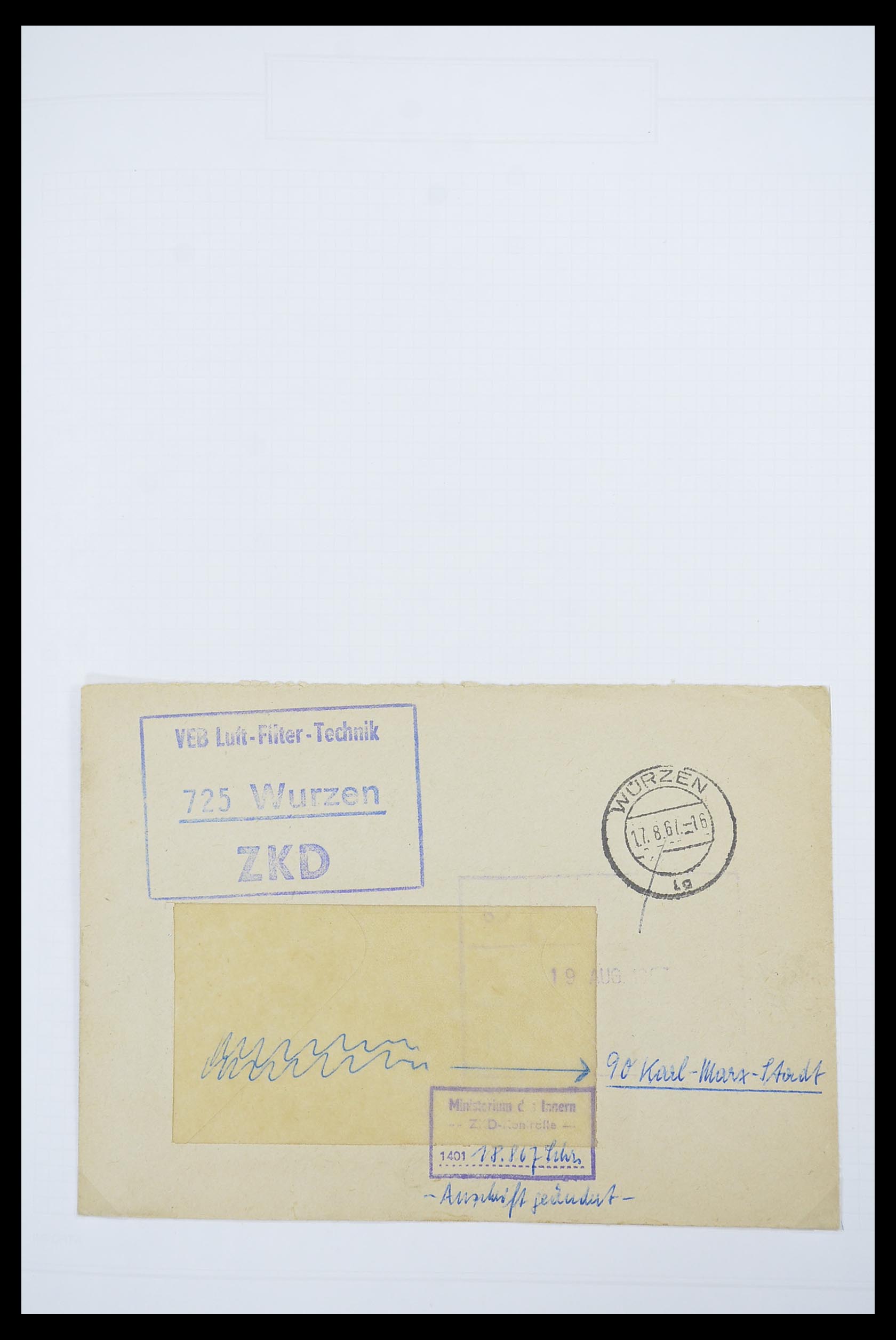 33883 022 - Postzegelverzameling 33883 DDR dienstbrieven 1956-1986.