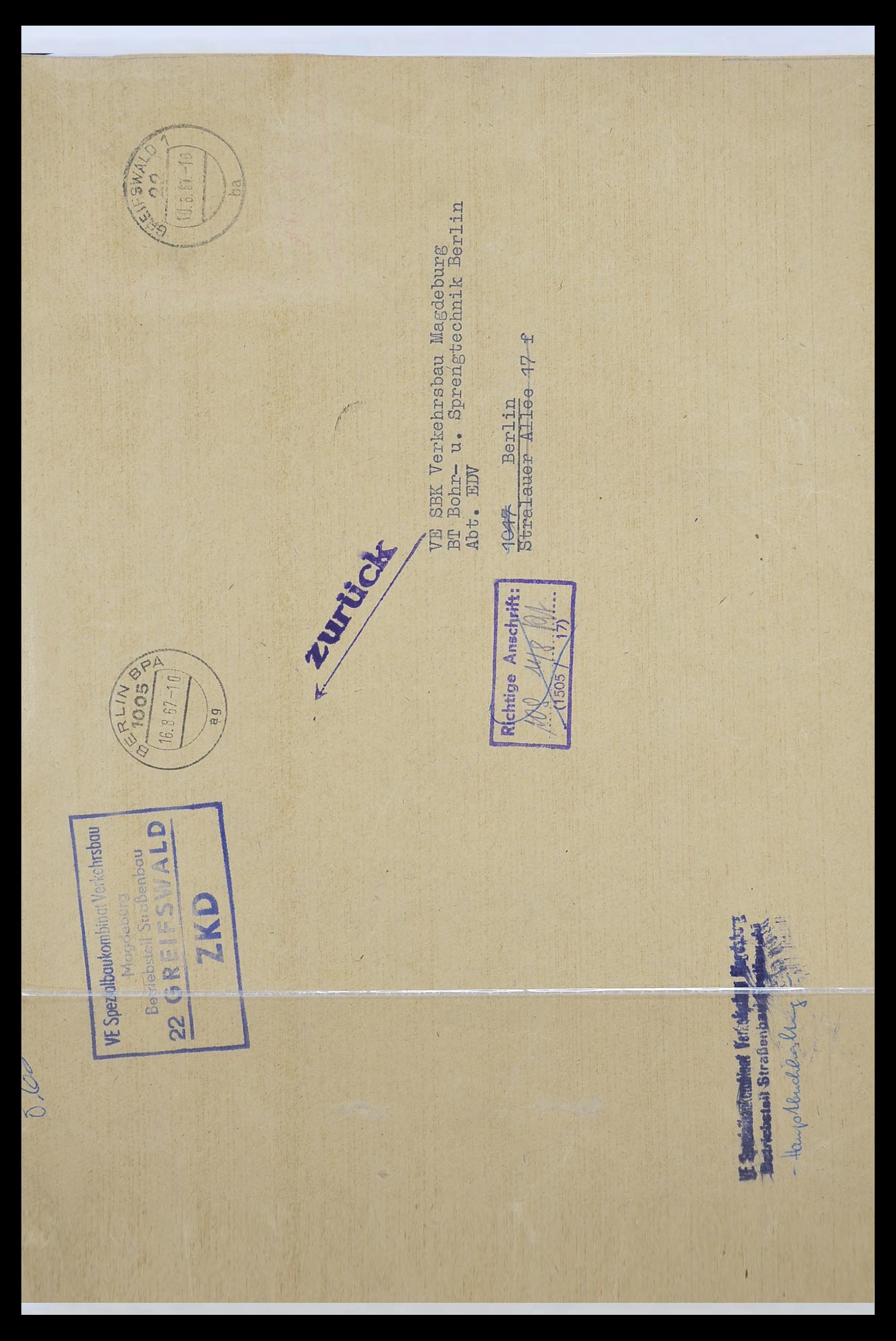 33883 023 - Postzegelverzameling 33883 DDR dienstbrieven 1956-1986.