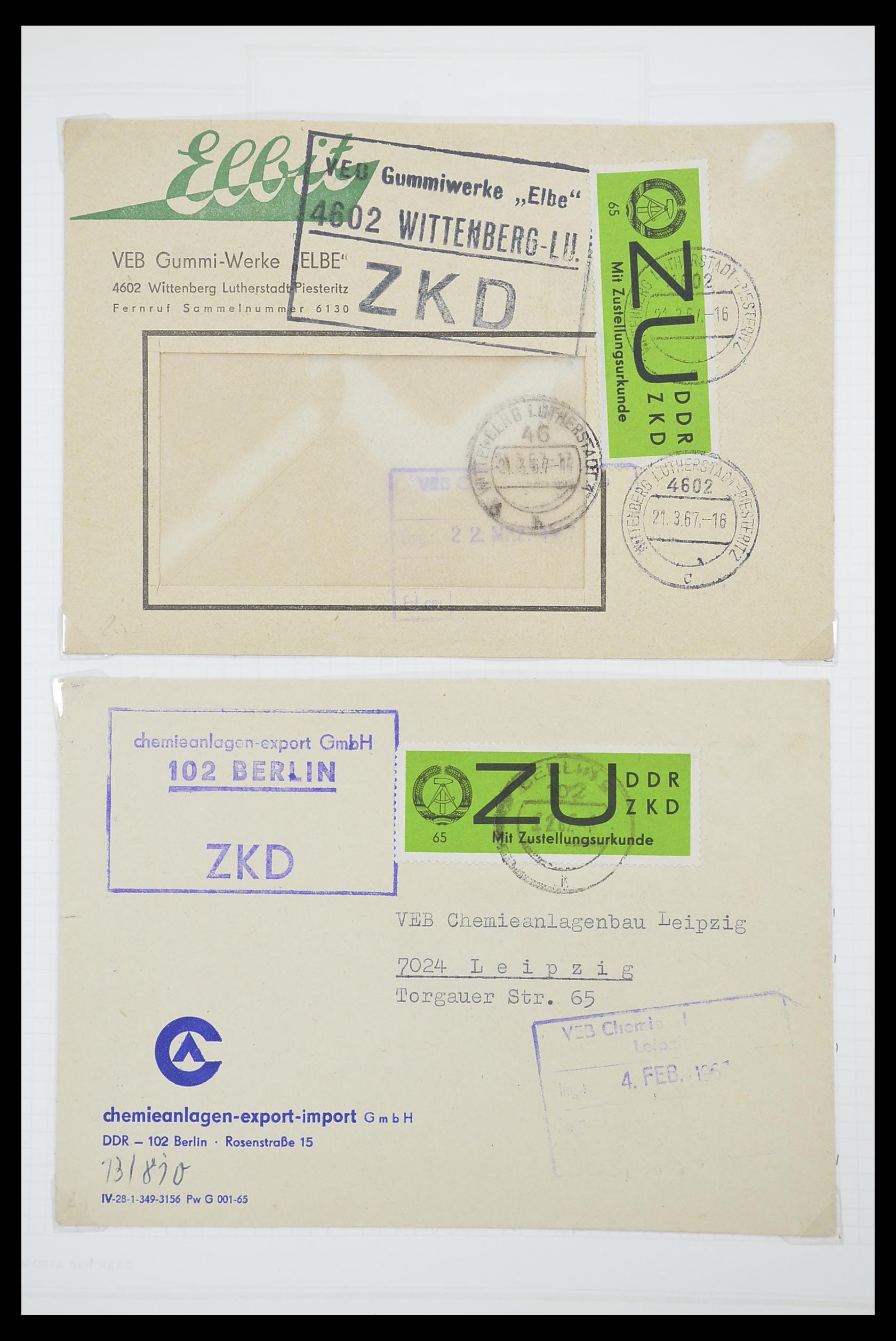 33883 029 - Postzegelverzameling 33883 DDR dienstbrieven 1956-1986.
