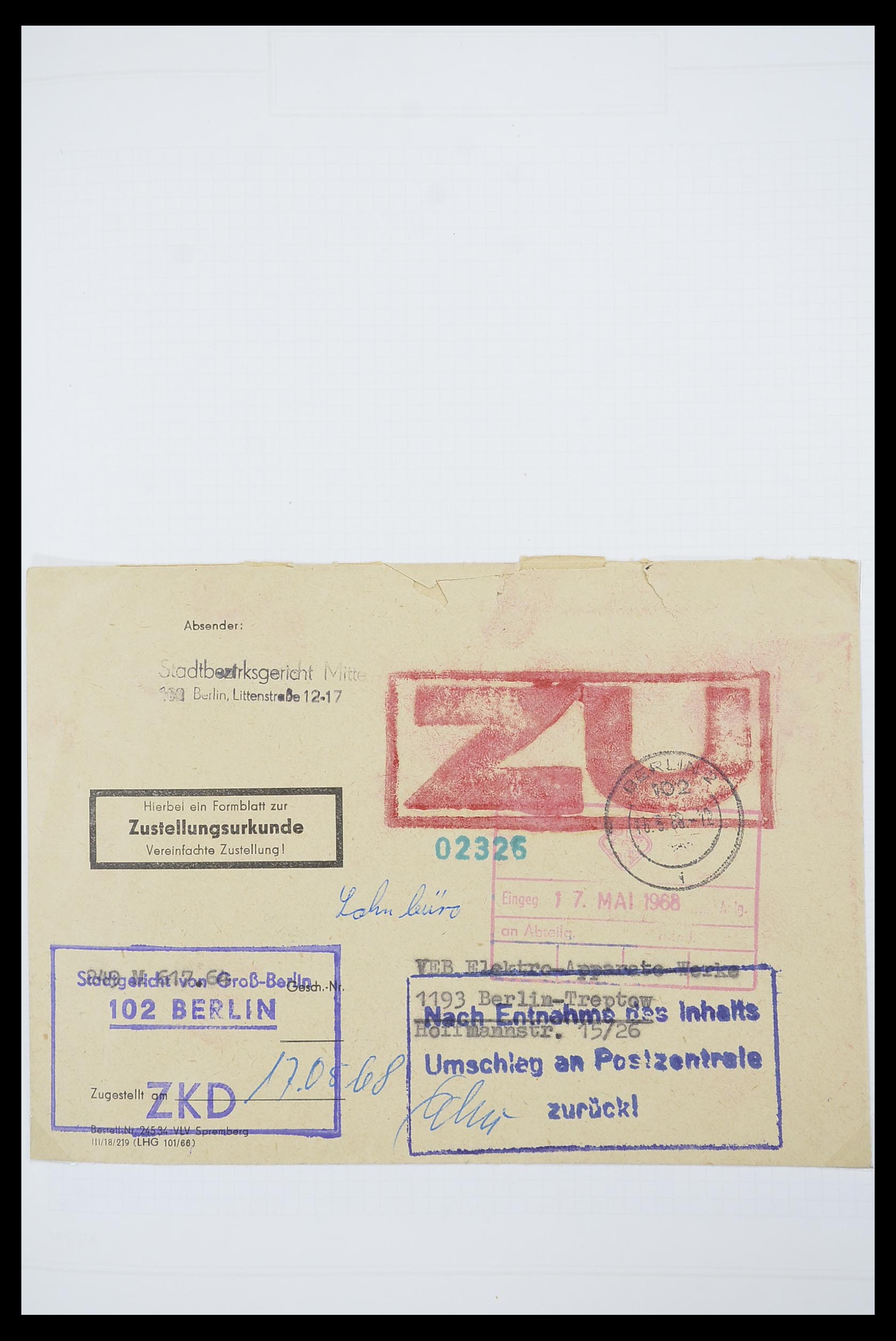 33883 031 - Postzegelverzameling 33883 DDR dienstbrieven 1956-1986.