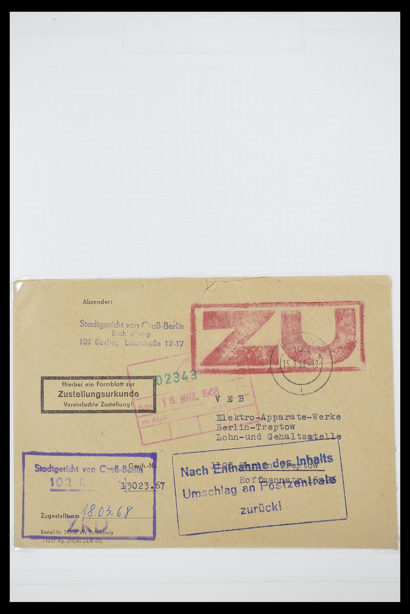 33883 032 - Postzegelverzameling 33883 DDR dienstbrieven 1956-1986.