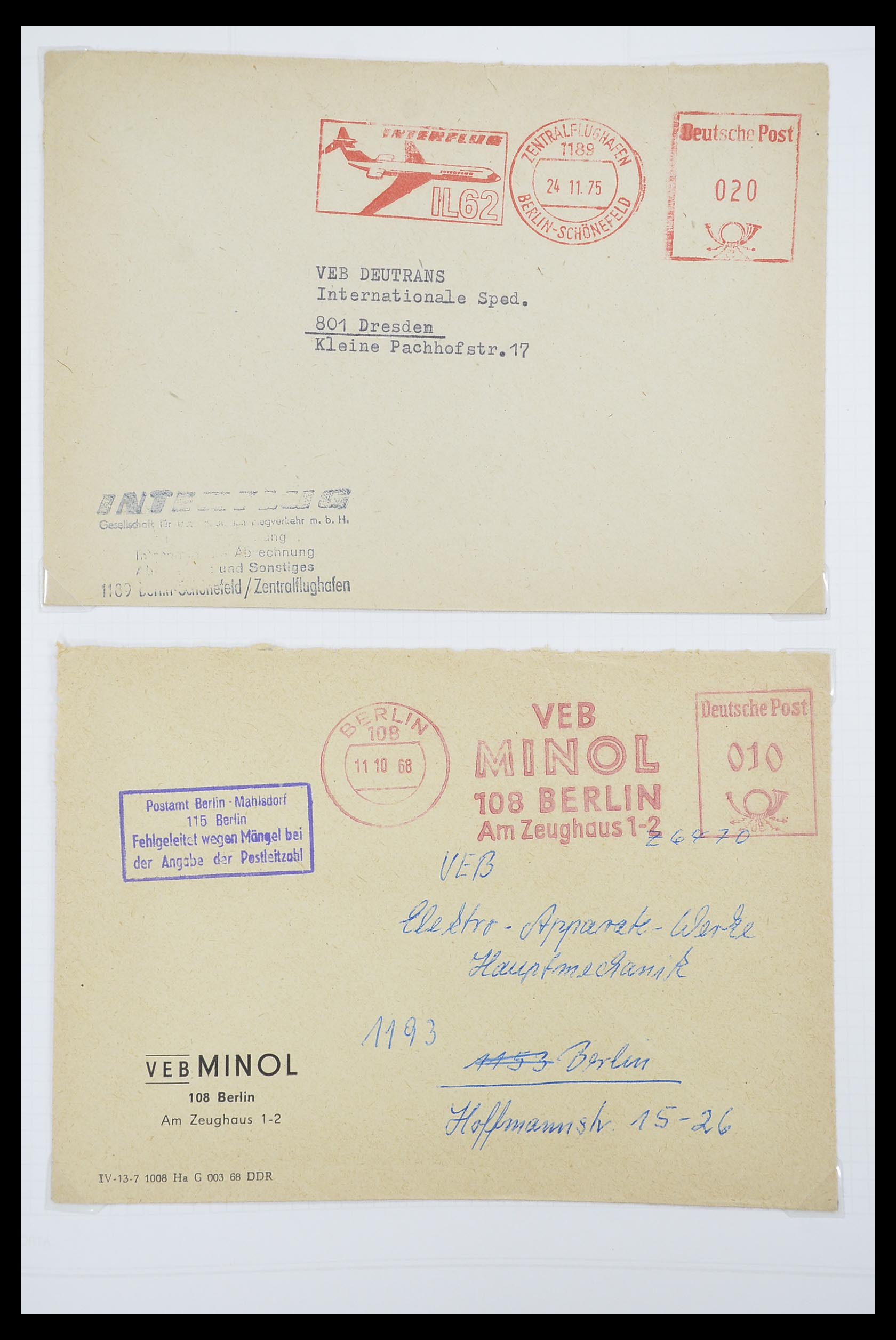 33883 046 - Postzegelverzameling 33883 DDR dienstbrieven 1956-1986.