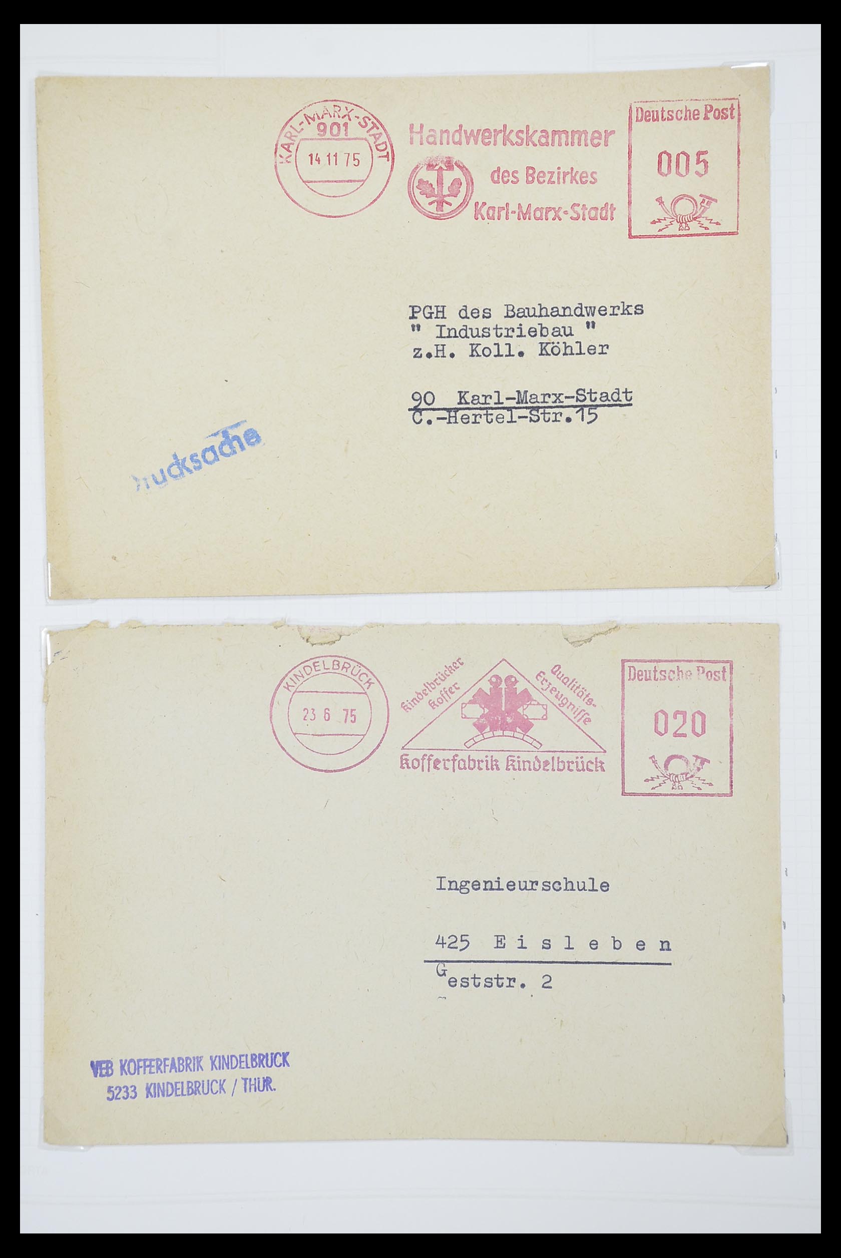 33883 047 - Postzegelverzameling 33883 DDR dienstbrieven 1956-1986.
