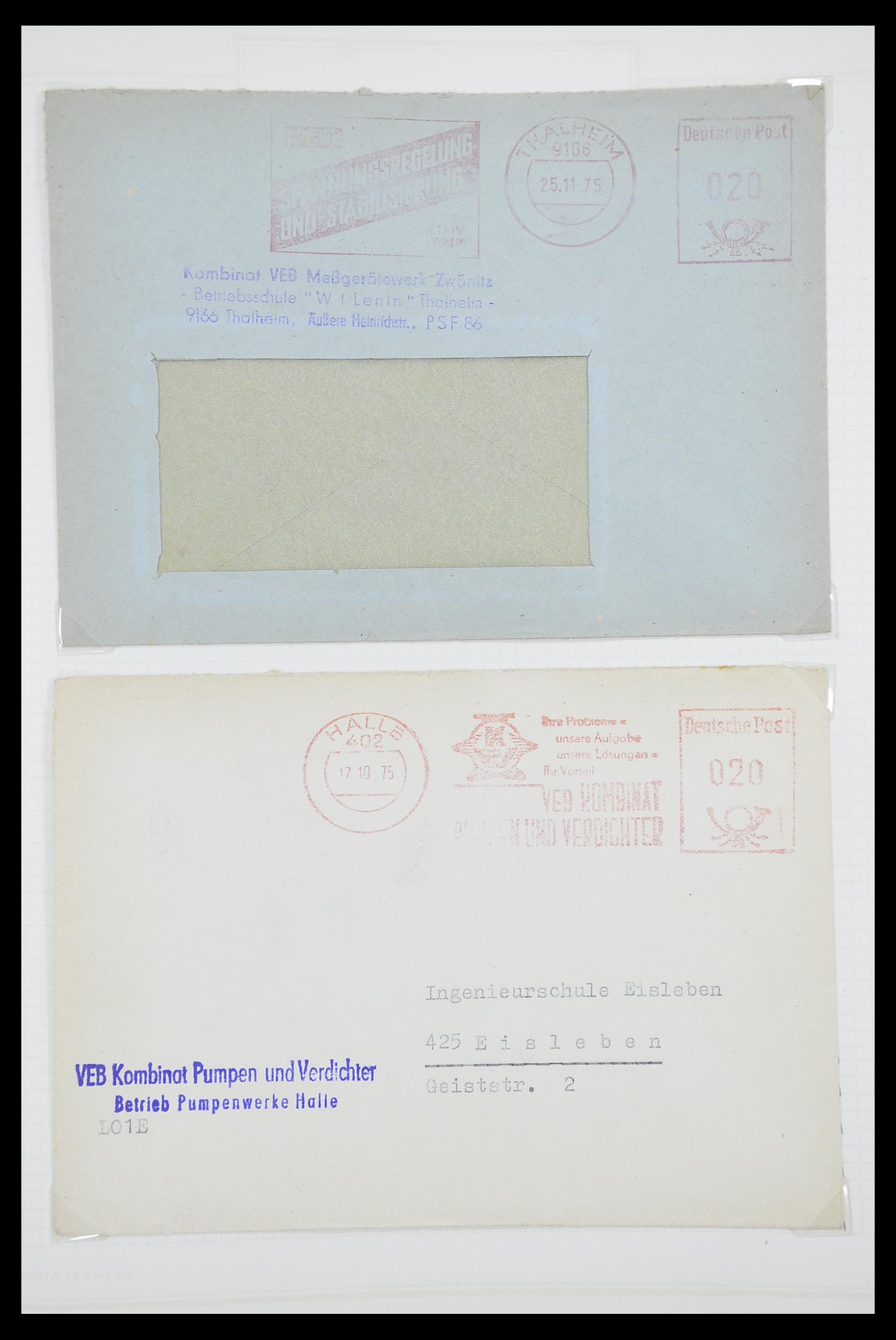 33883 048 - Stamp collection 33883 DDR service covers 1956-1986.